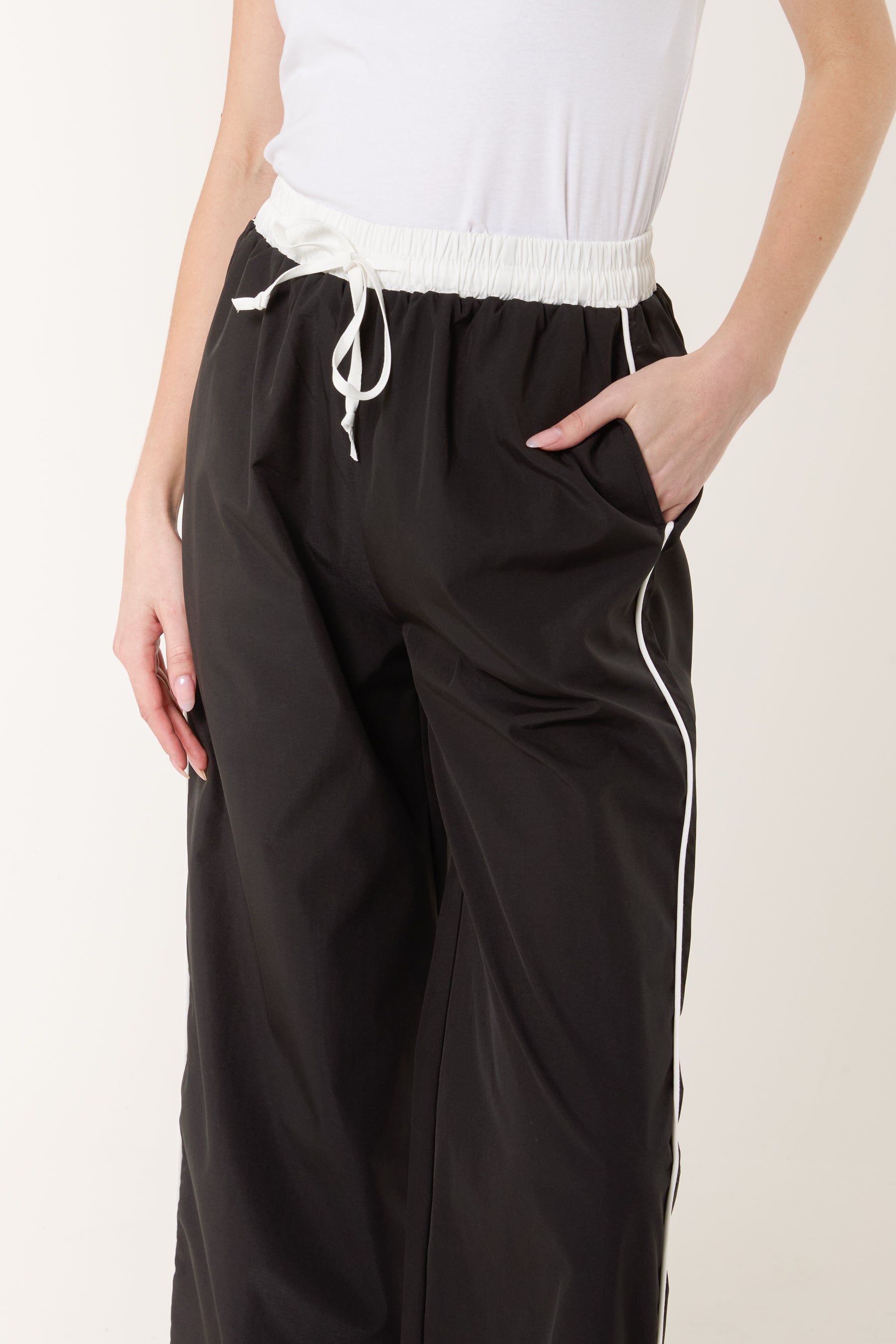 Elasticated Side Stripe Tracksuit Bottoms