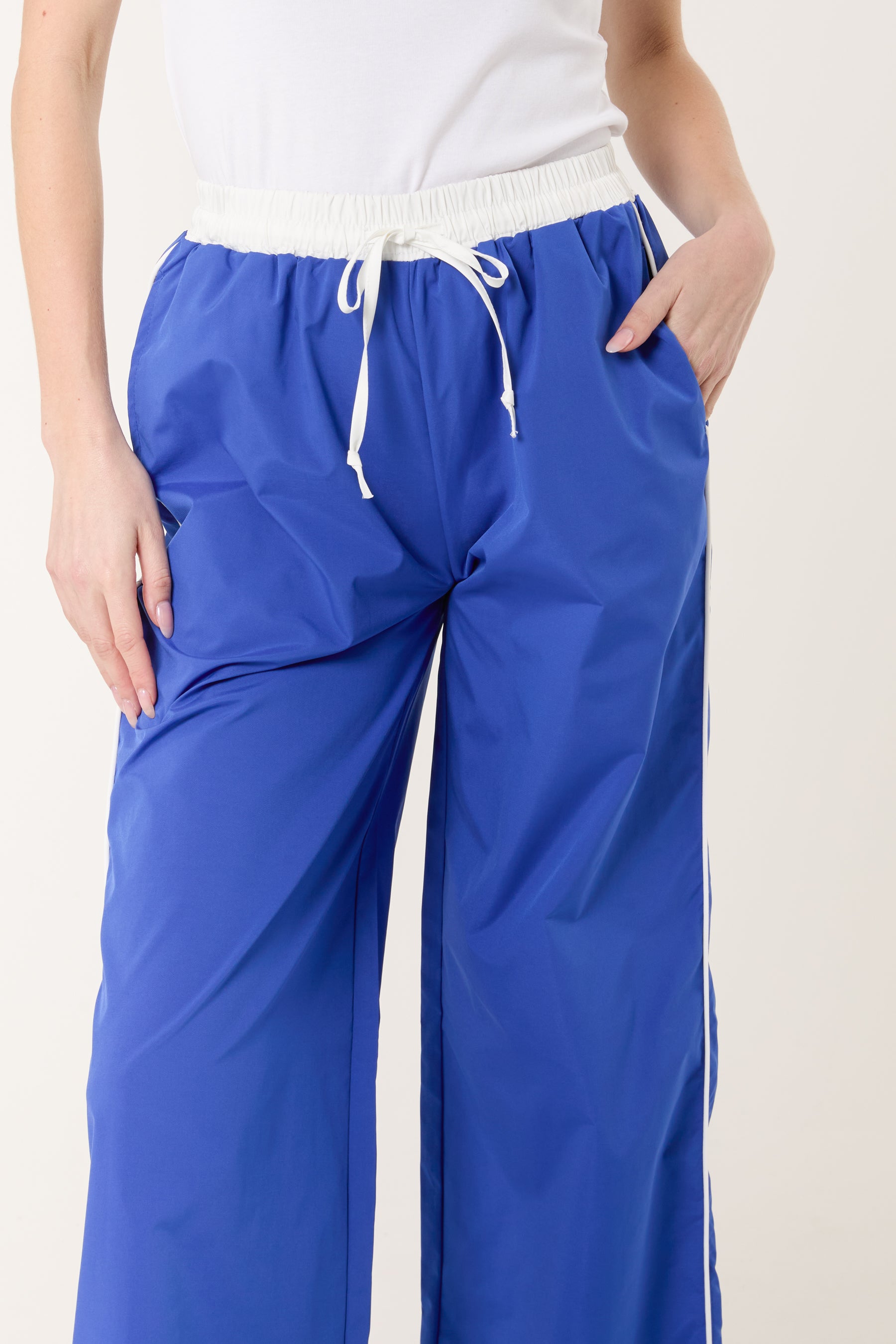 Elasticated Side Stripe Tracksuit Bottoms