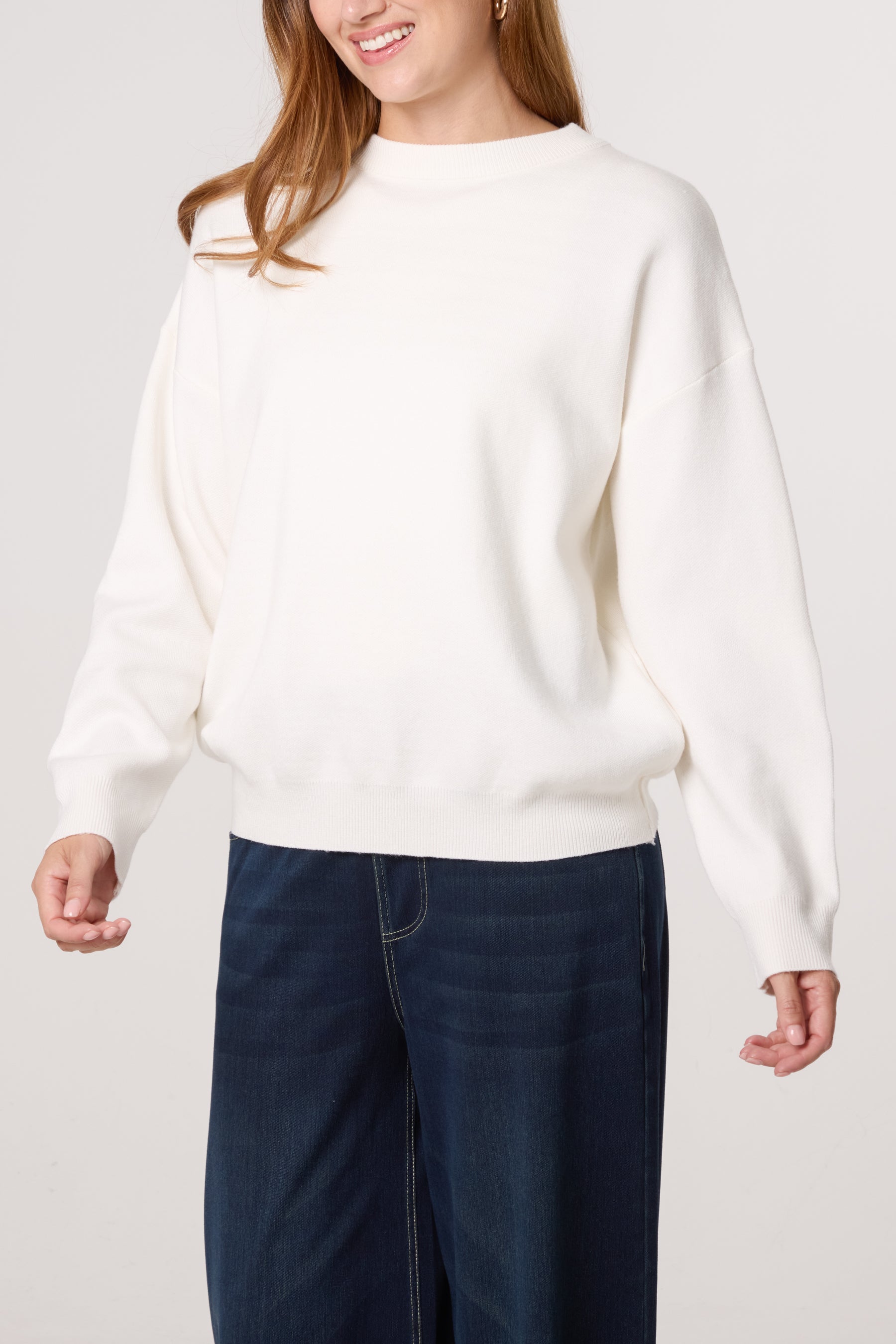 New York Crew Neck Fine Knit Jumper