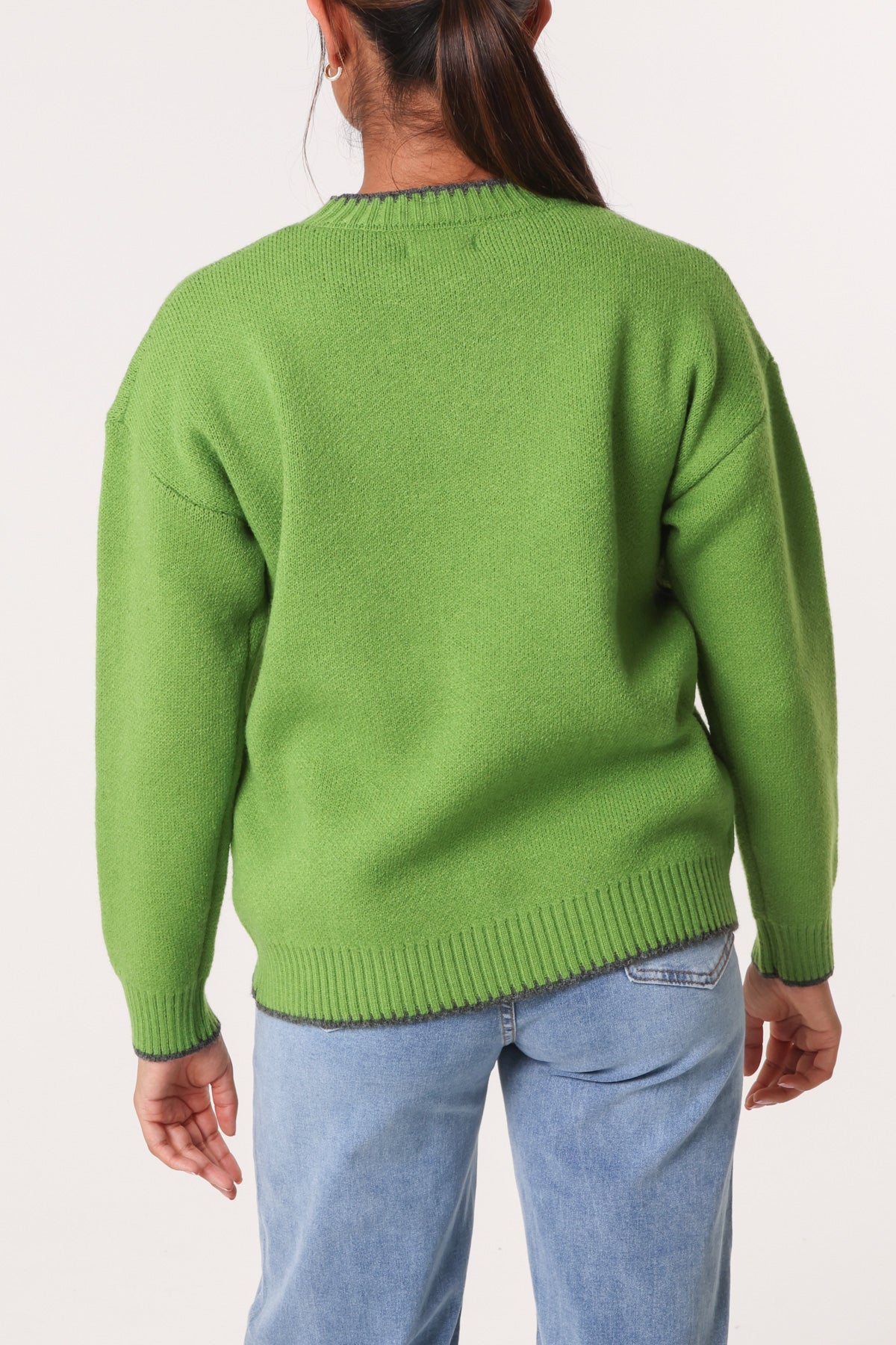 Jacquard Heart Knitted Jumper