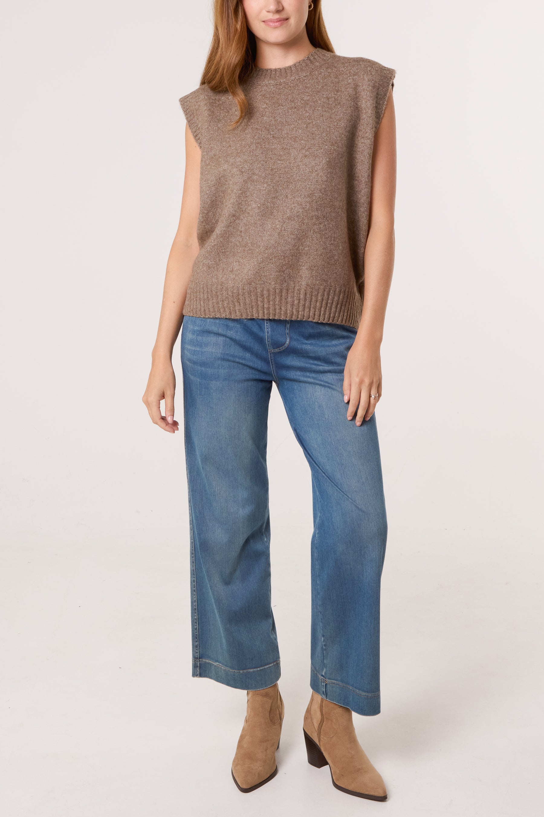 Open Back Knot Knitted Vest