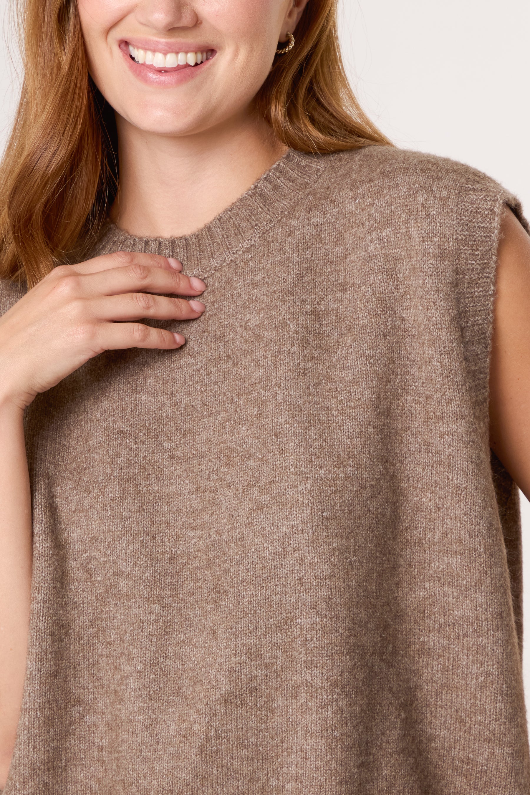 Open Back Knot Knitted Vest