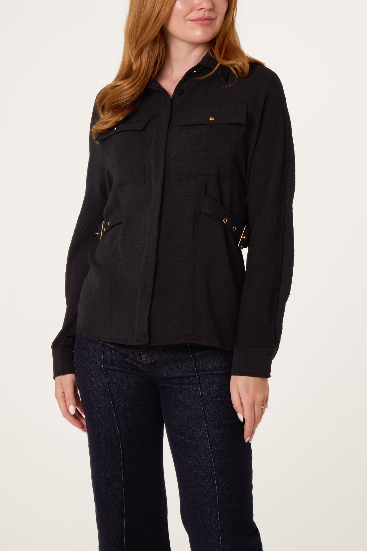 Belt & Buckle Detail Shirt