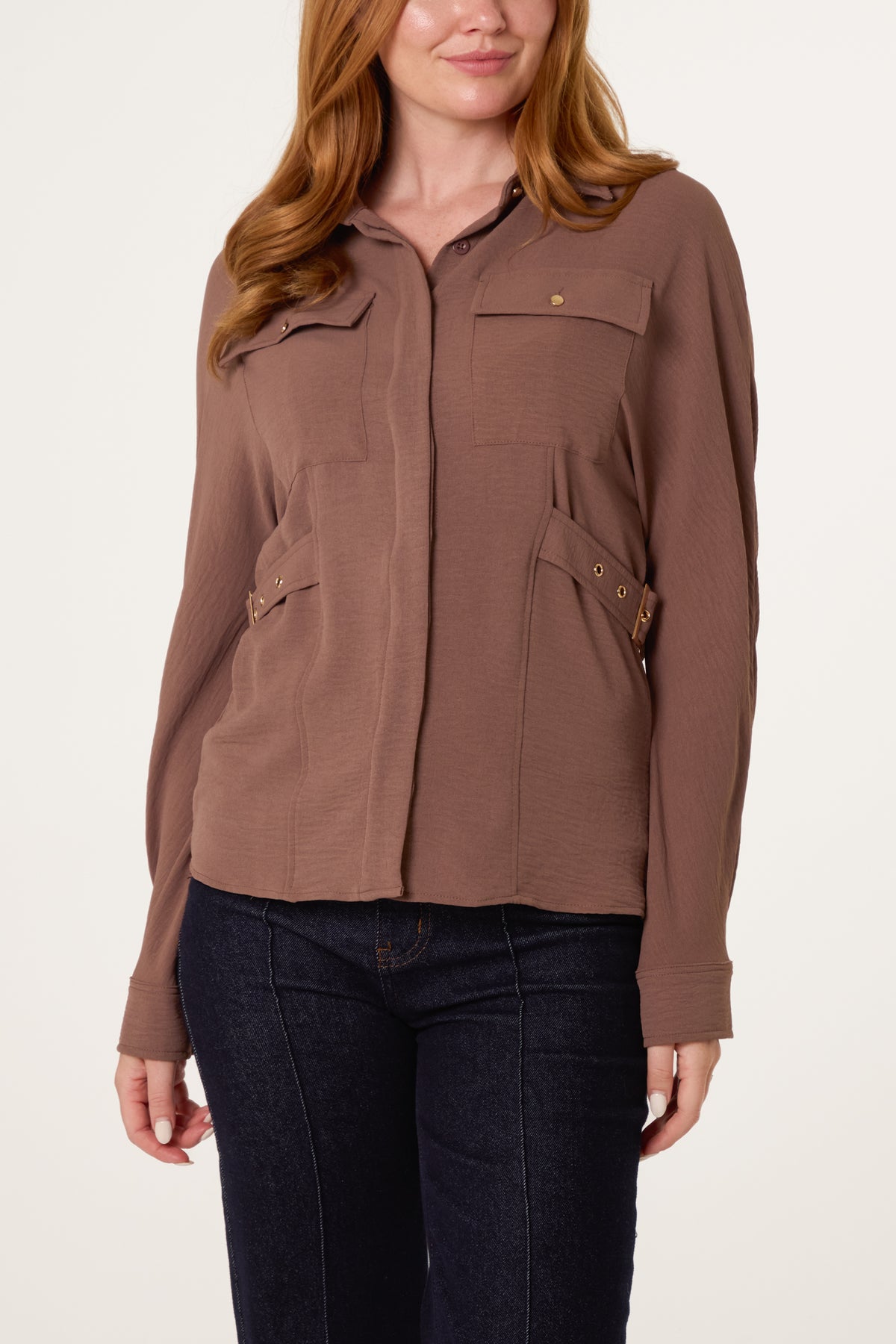 Belt & Buckle Detail Shirt