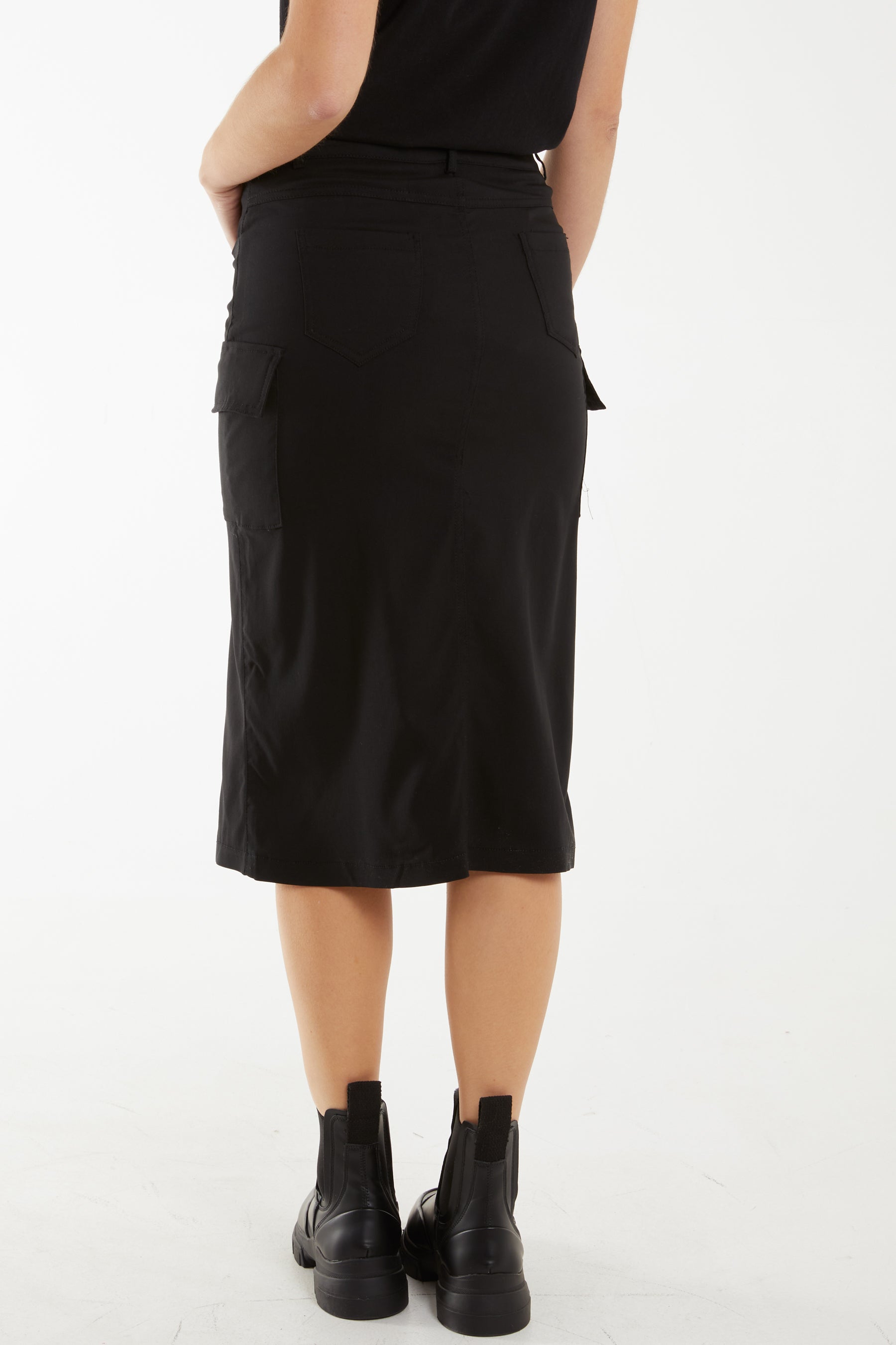 Four Pocket Midi Skirt