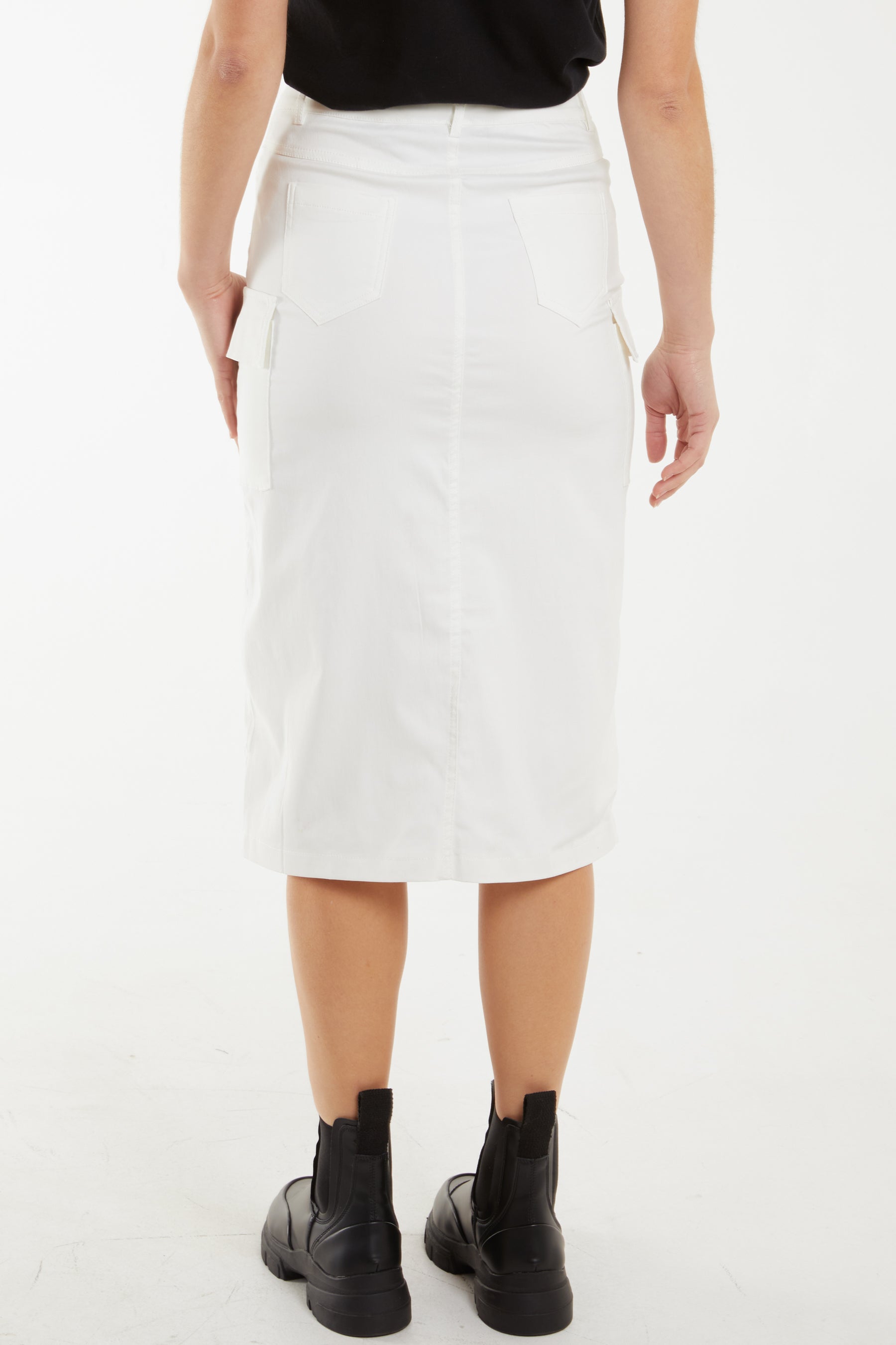 Four Pocket Midi Skirt