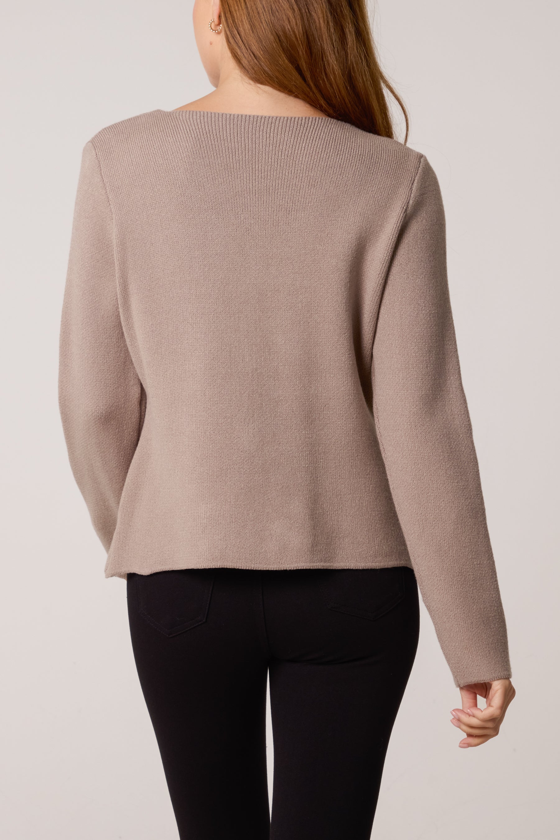 Gold Button V-Neck Cardigan