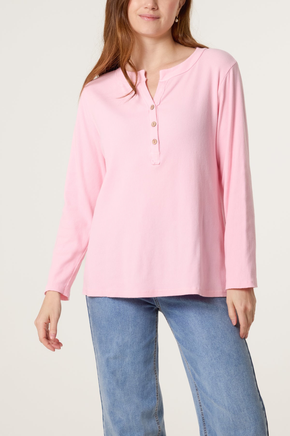 Smiley Face Back Long Sleeve Top