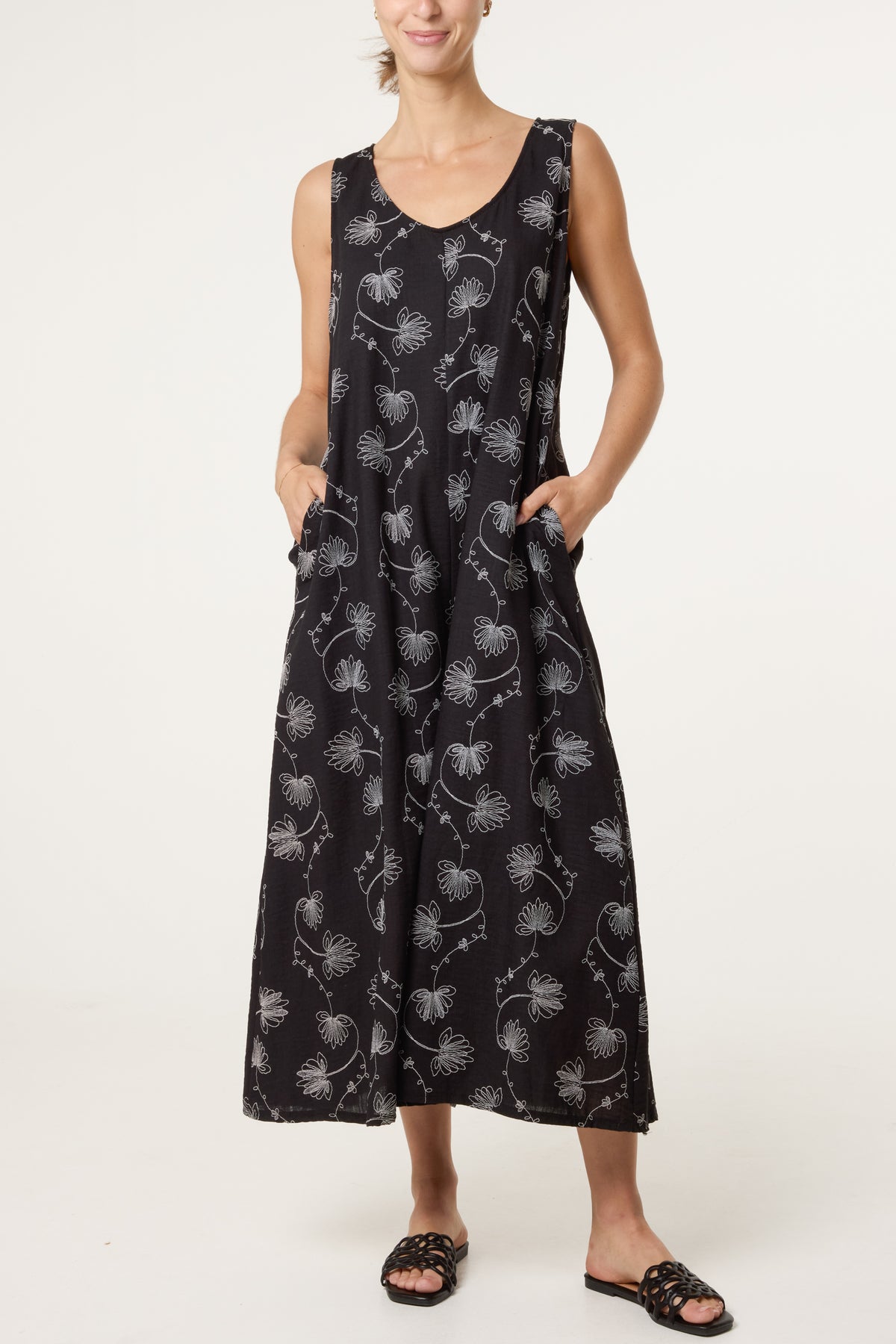 Leaf Print Jumpsuit