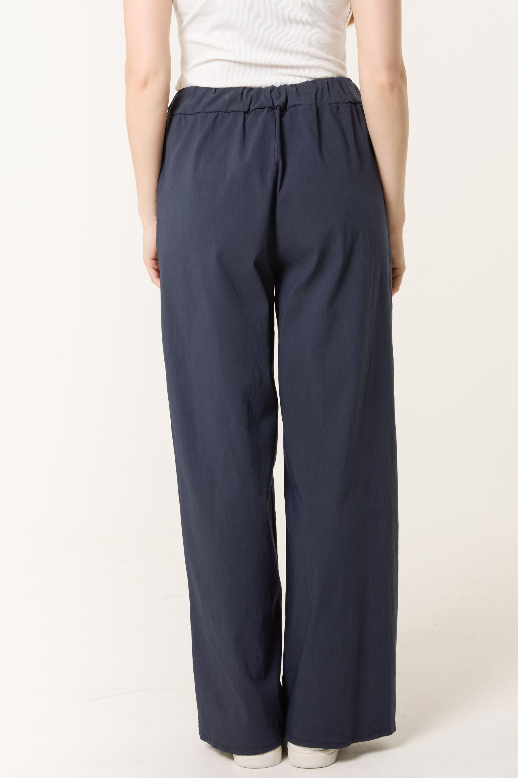 Magic Drawstring Wide Leg Trousers