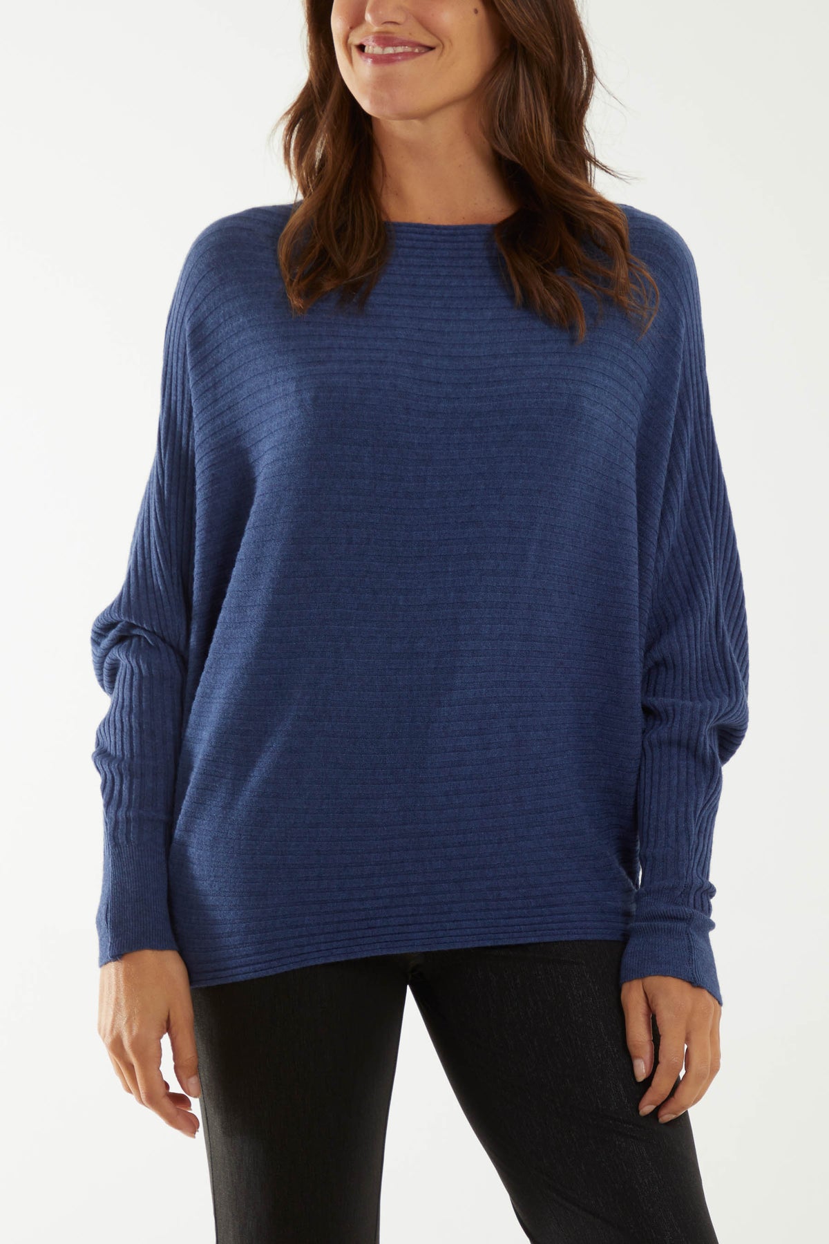 Batwing Ribbed Jumper