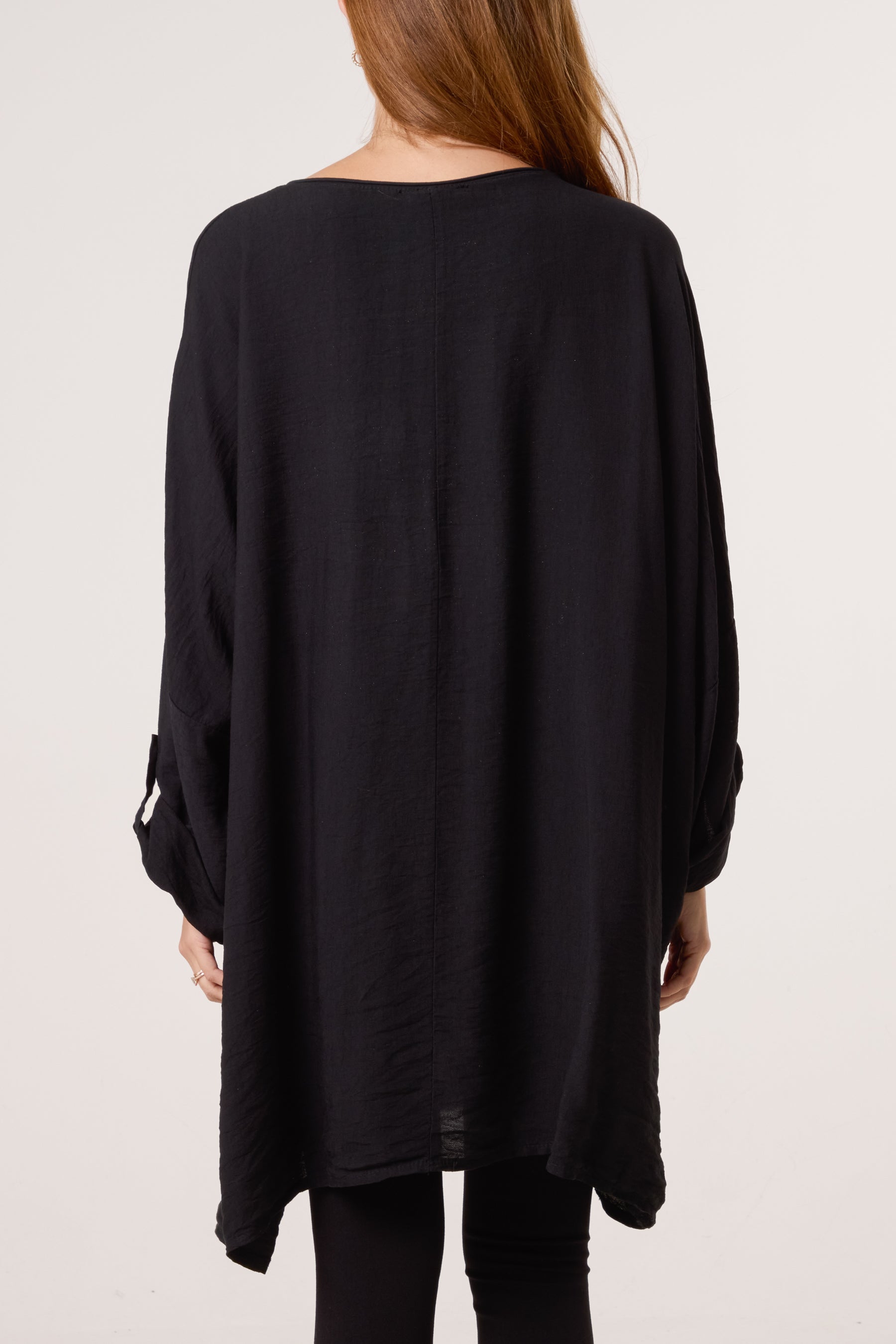 Foil 'Amour' V-Neck Long Sleeve Top