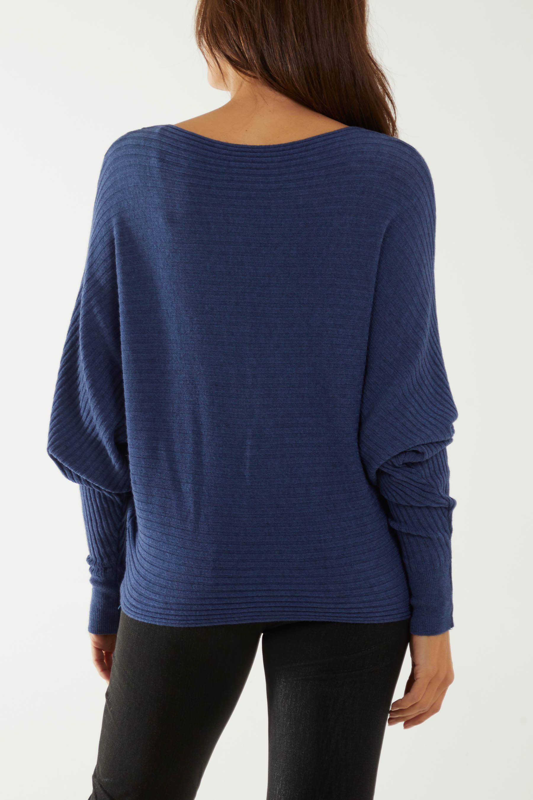 Batwing Ribbed Jumper