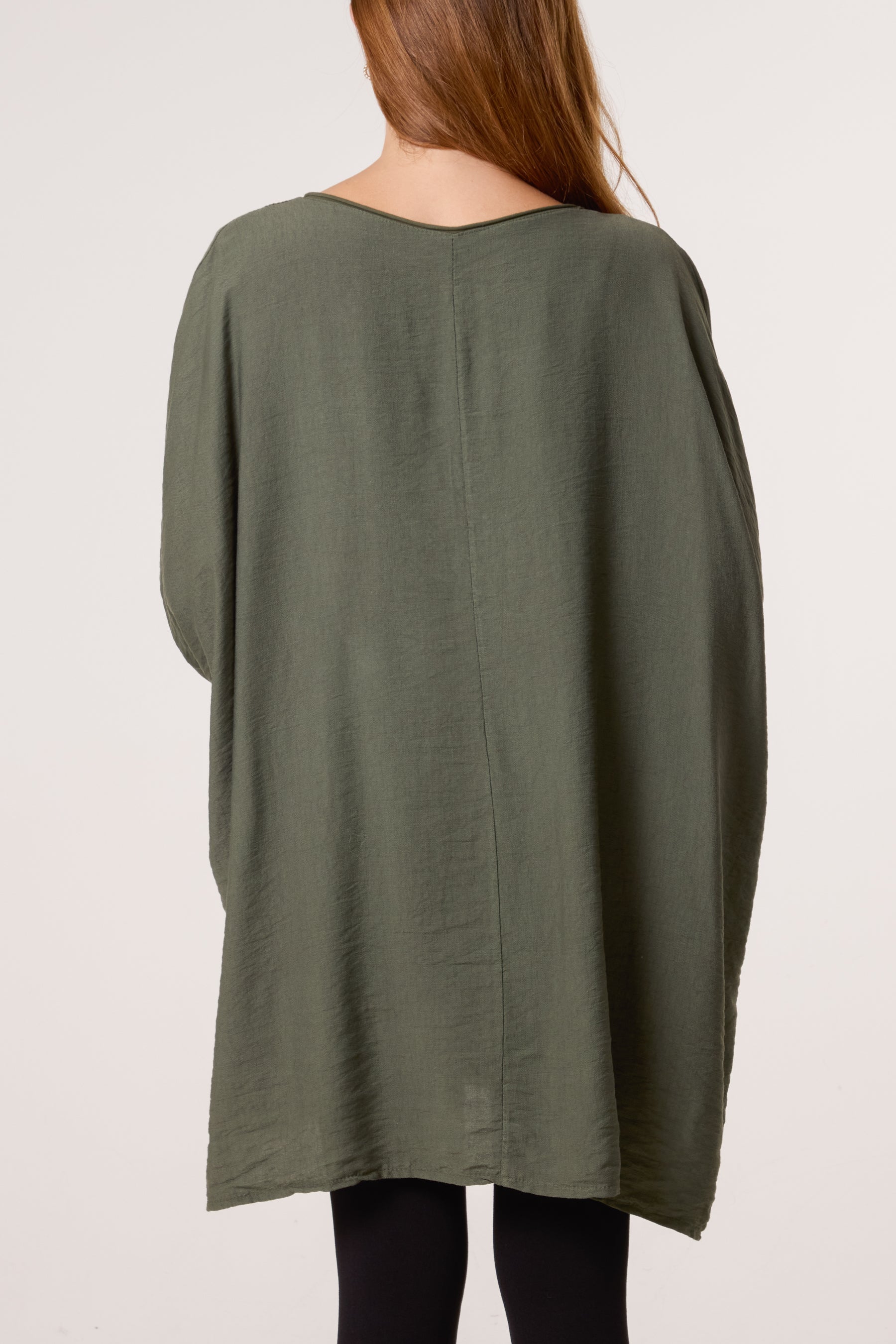 Foil 'Amour' V-Neck Long Sleeve Top