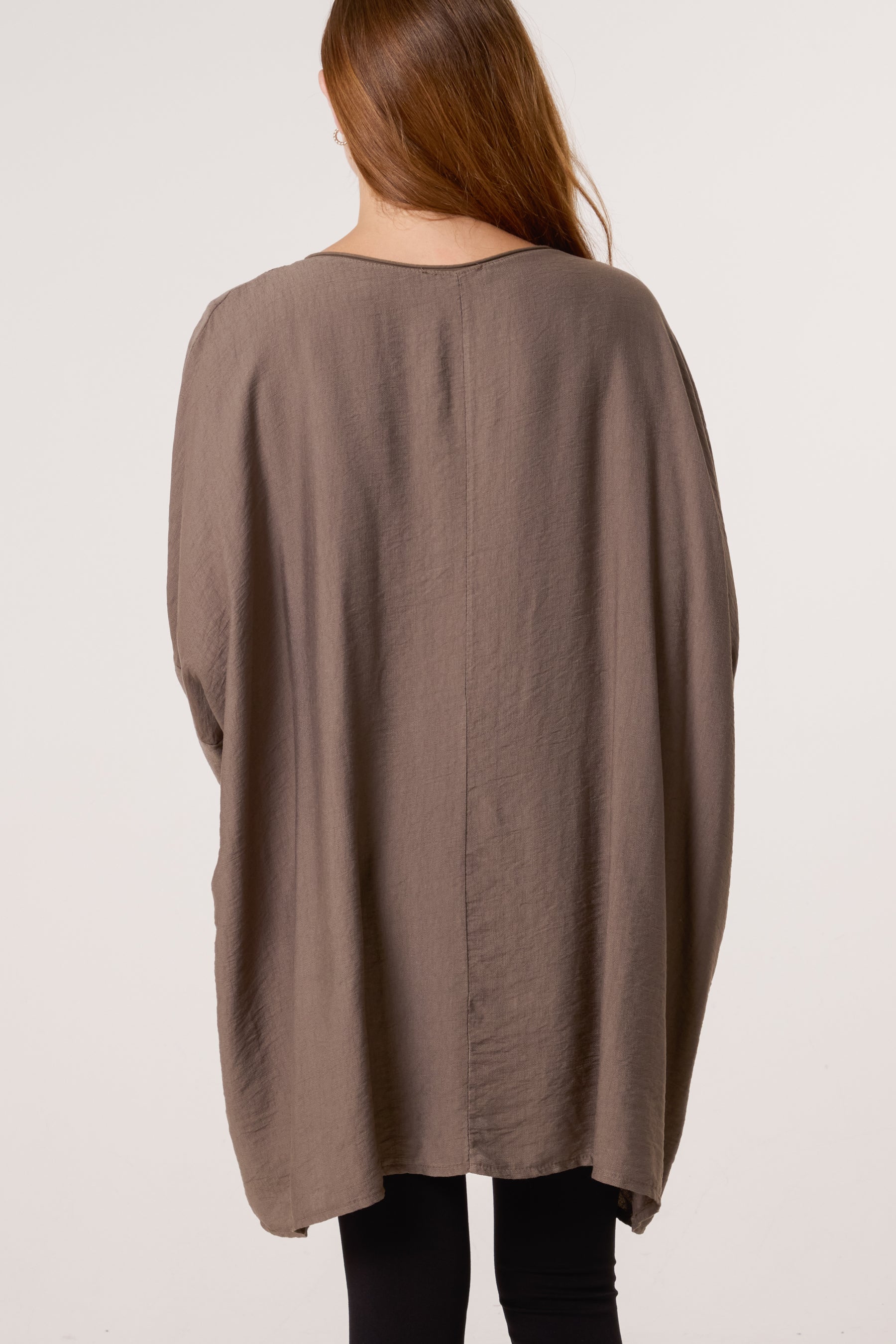 Foil 'Amour' V-Neck Long Sleeve Top