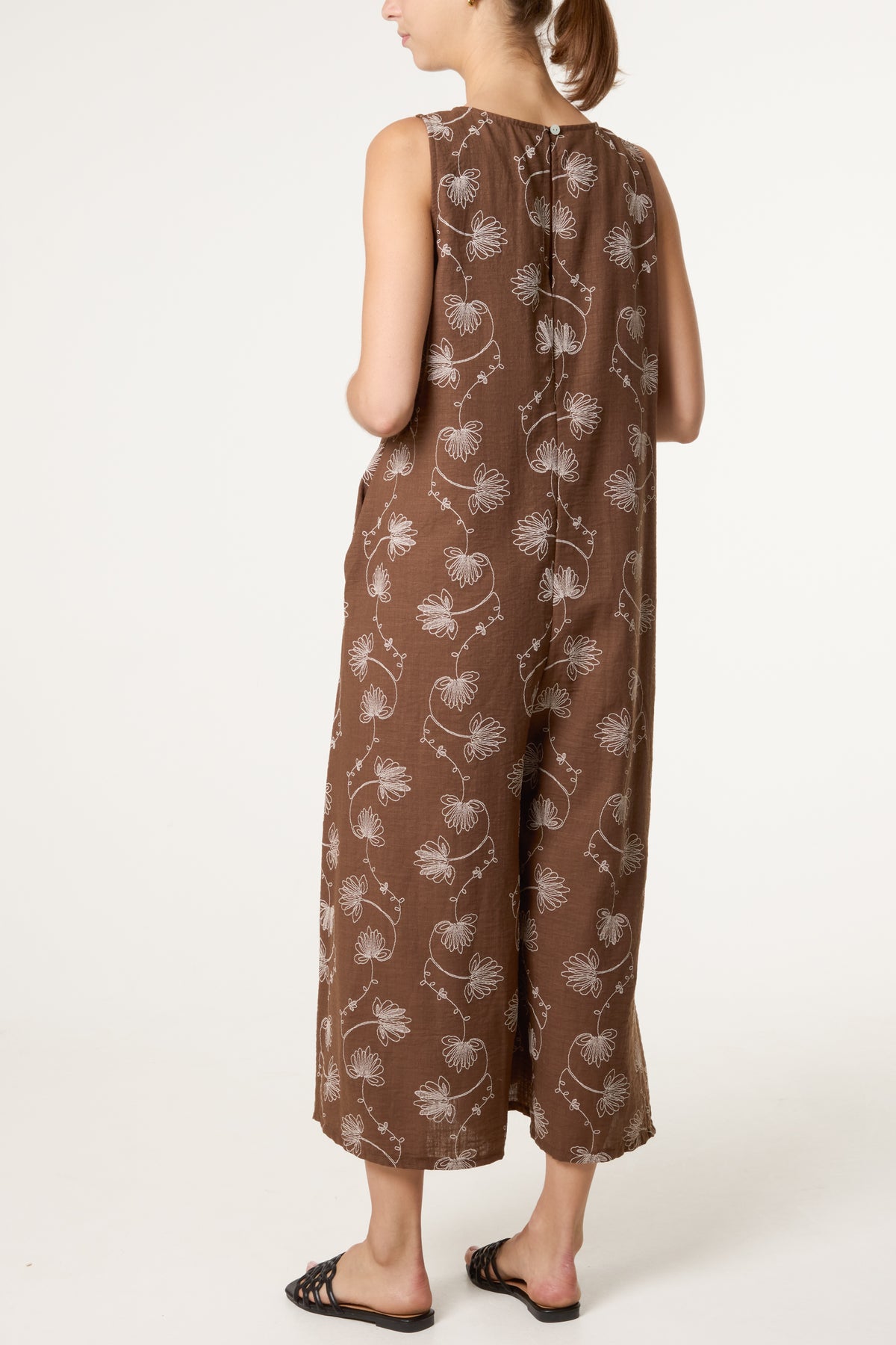 Leaf Print Jumpsuit