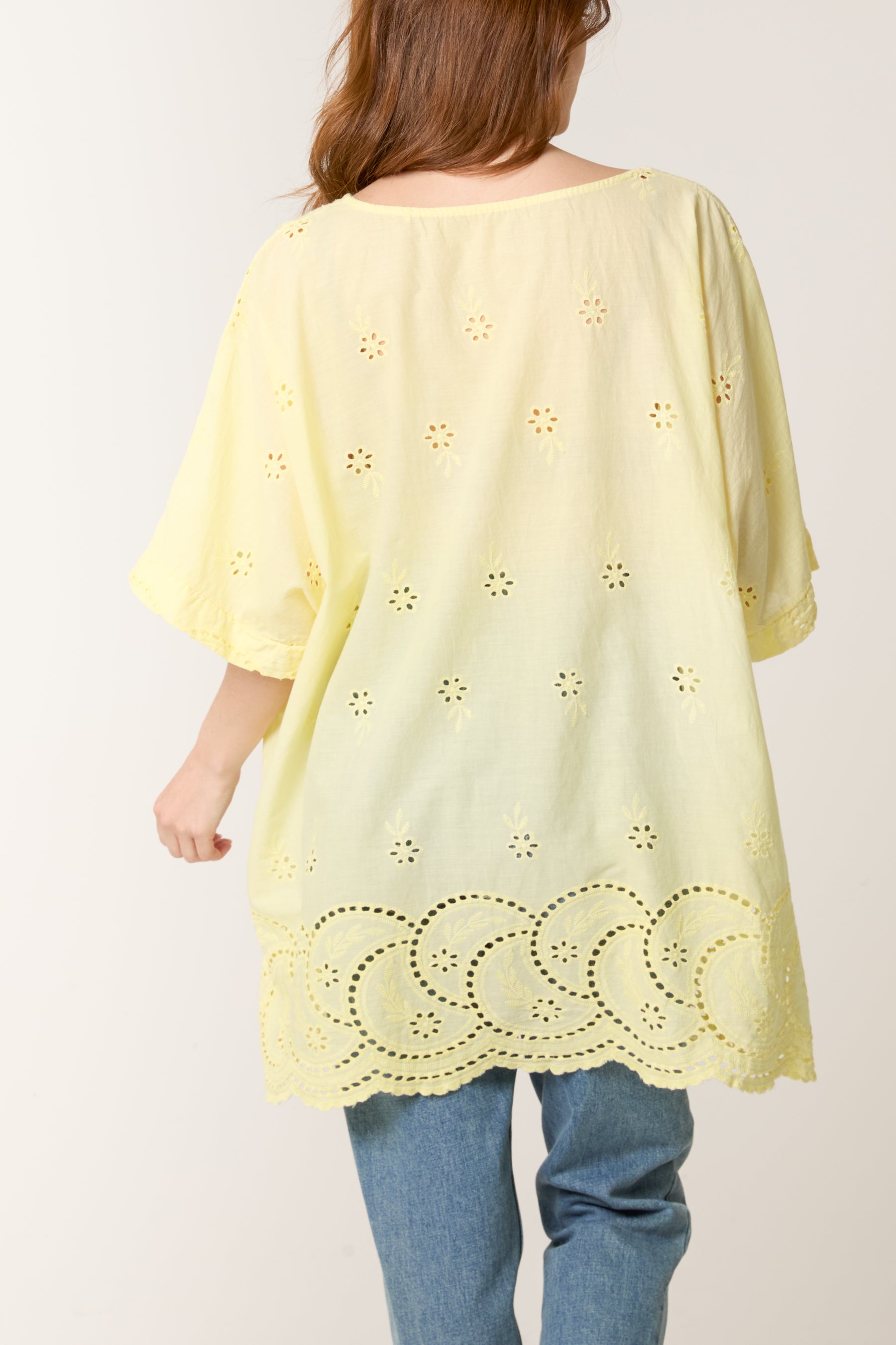 Broderie Anglaise Scallop Edge Blouse
