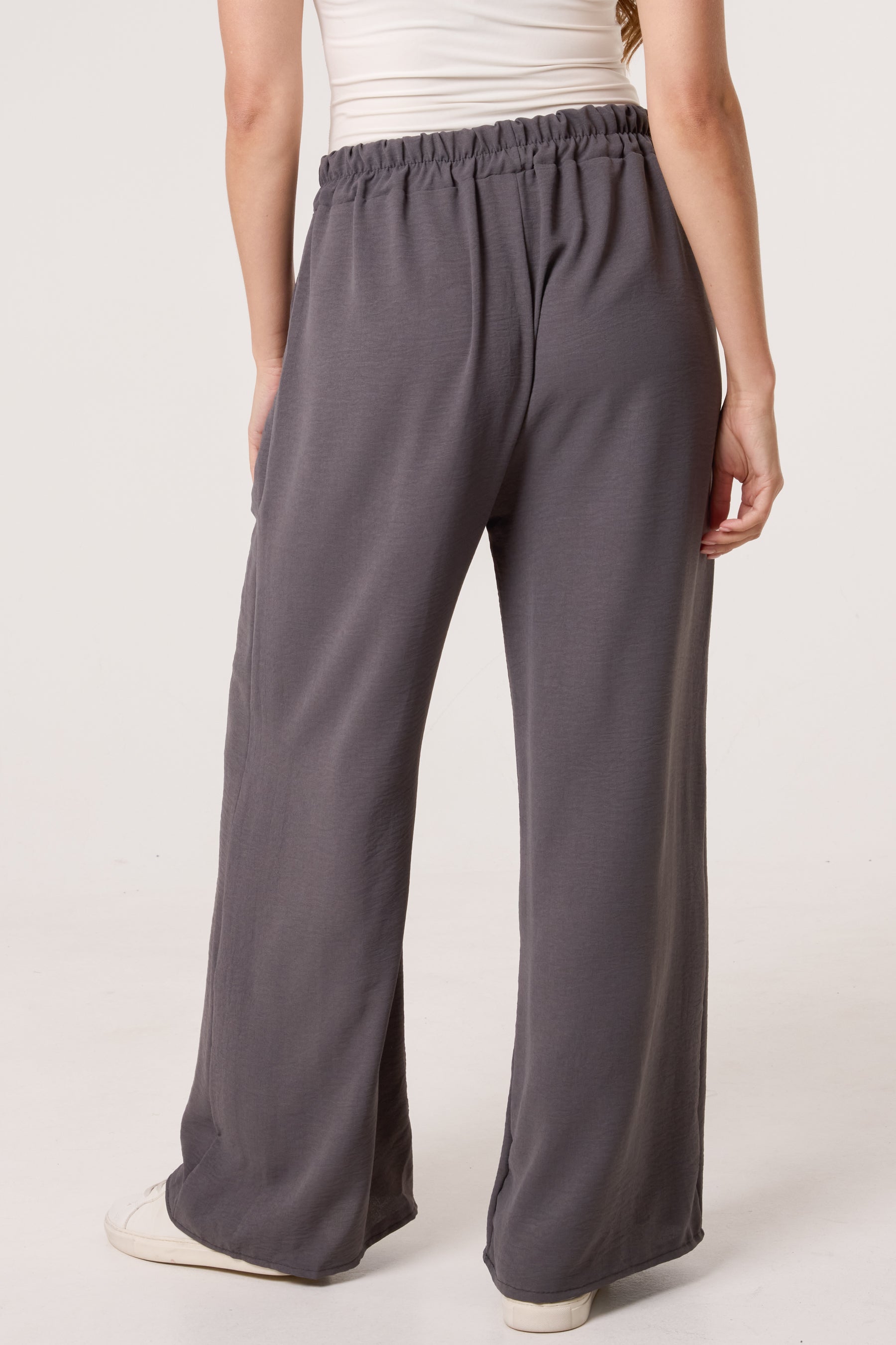 Drawstring Viscose Crepe Trouser