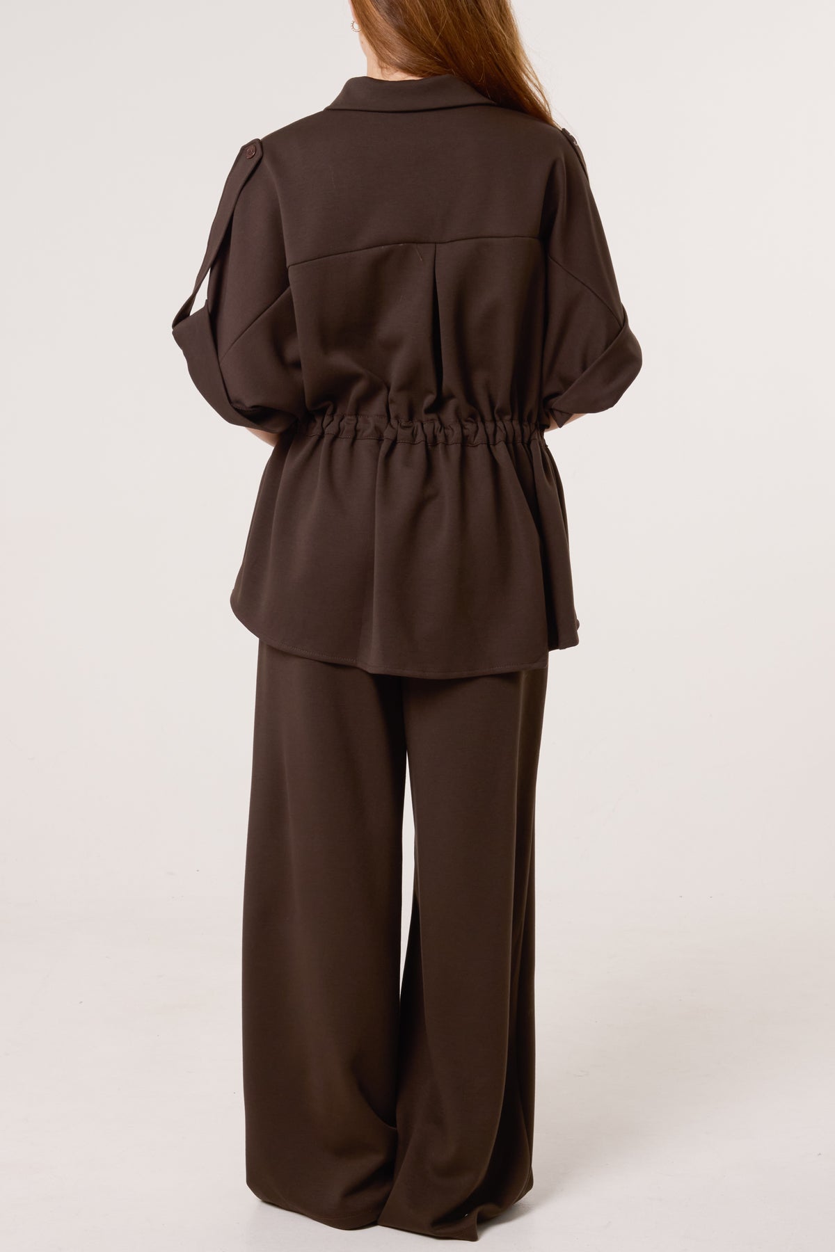 Jersey Safari Shirt & Trousers Set