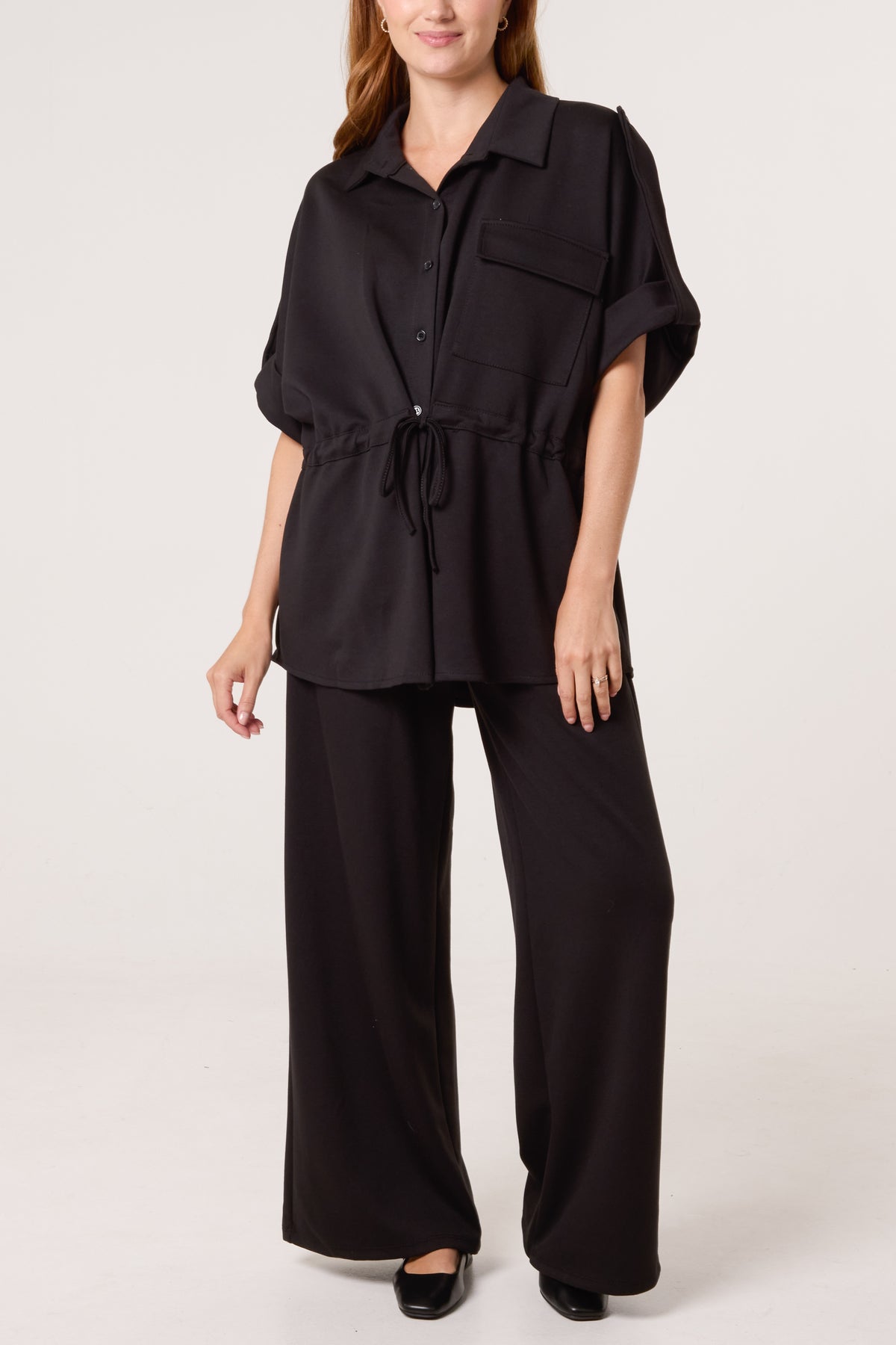 Jersey Safari Shirt & Trousers Set