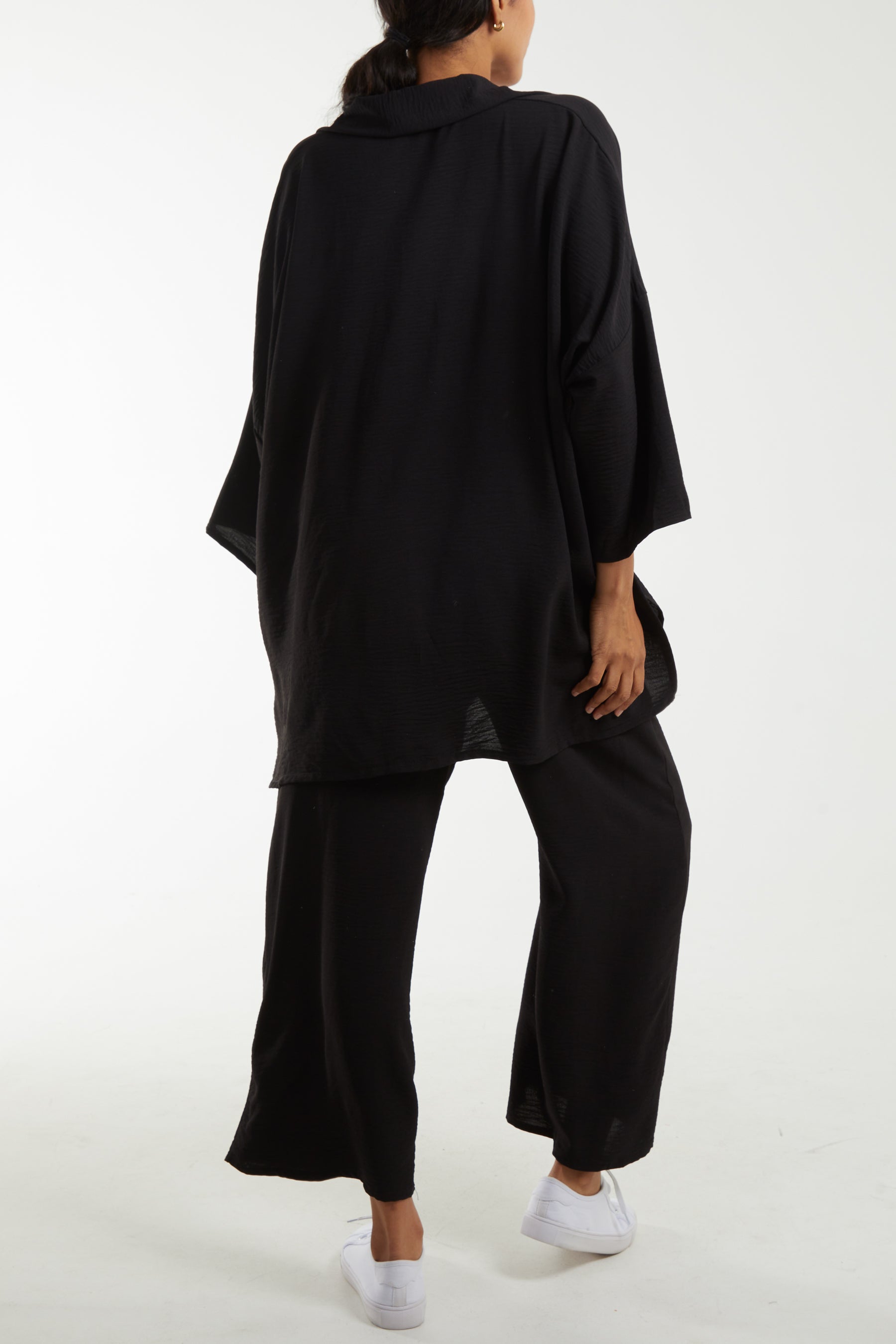 Blouse and Culotte Trousers Set