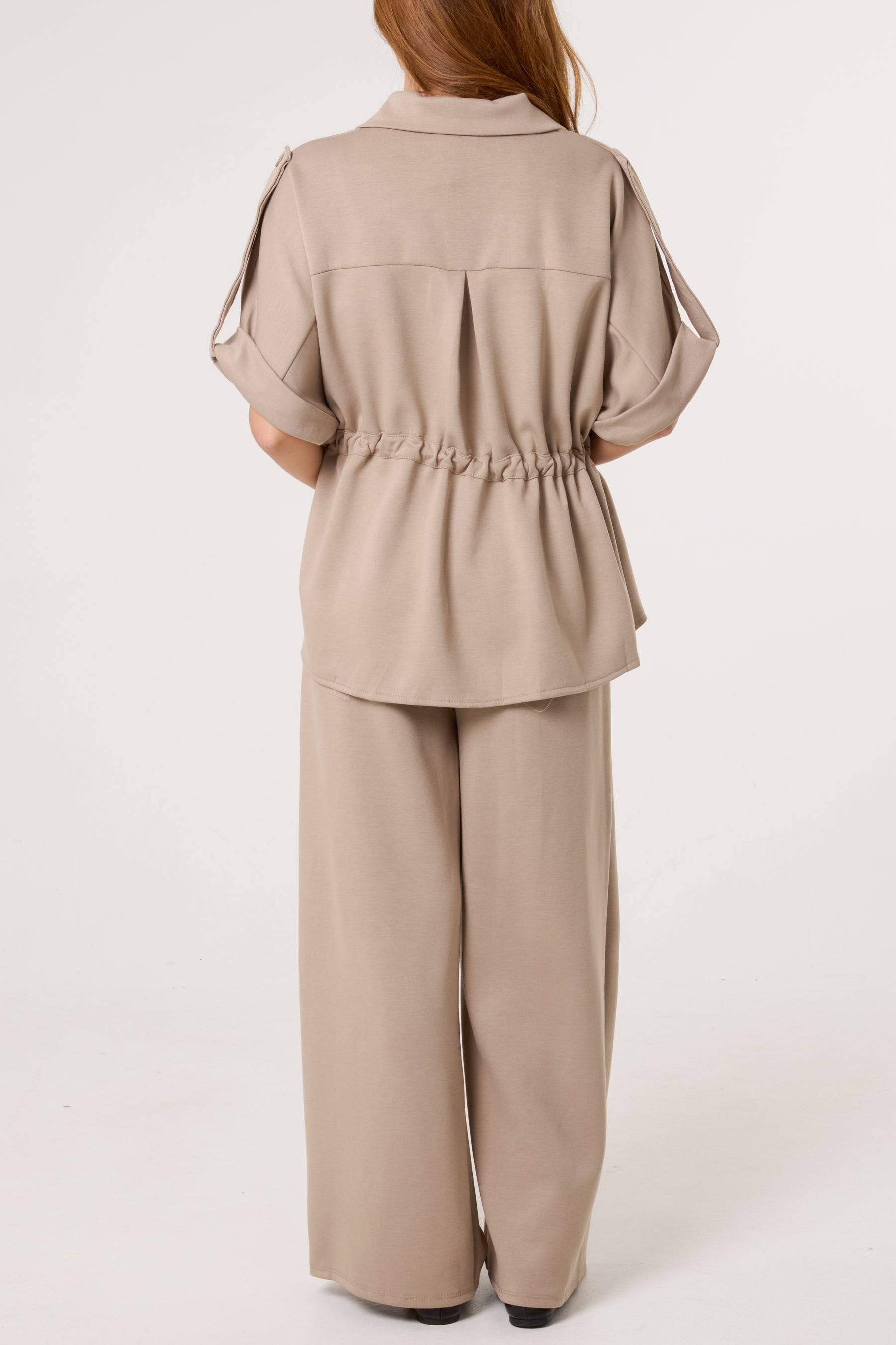 Jersey Safari Shirt & Trousers Set