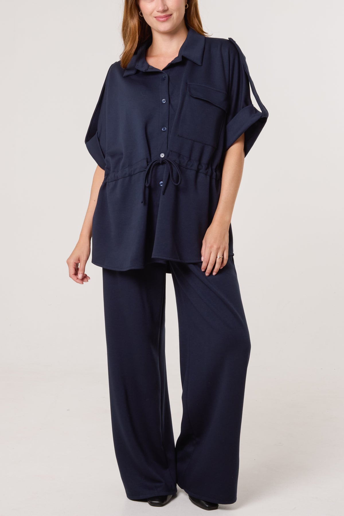 Jersey Safari Shirt & Trousers Set