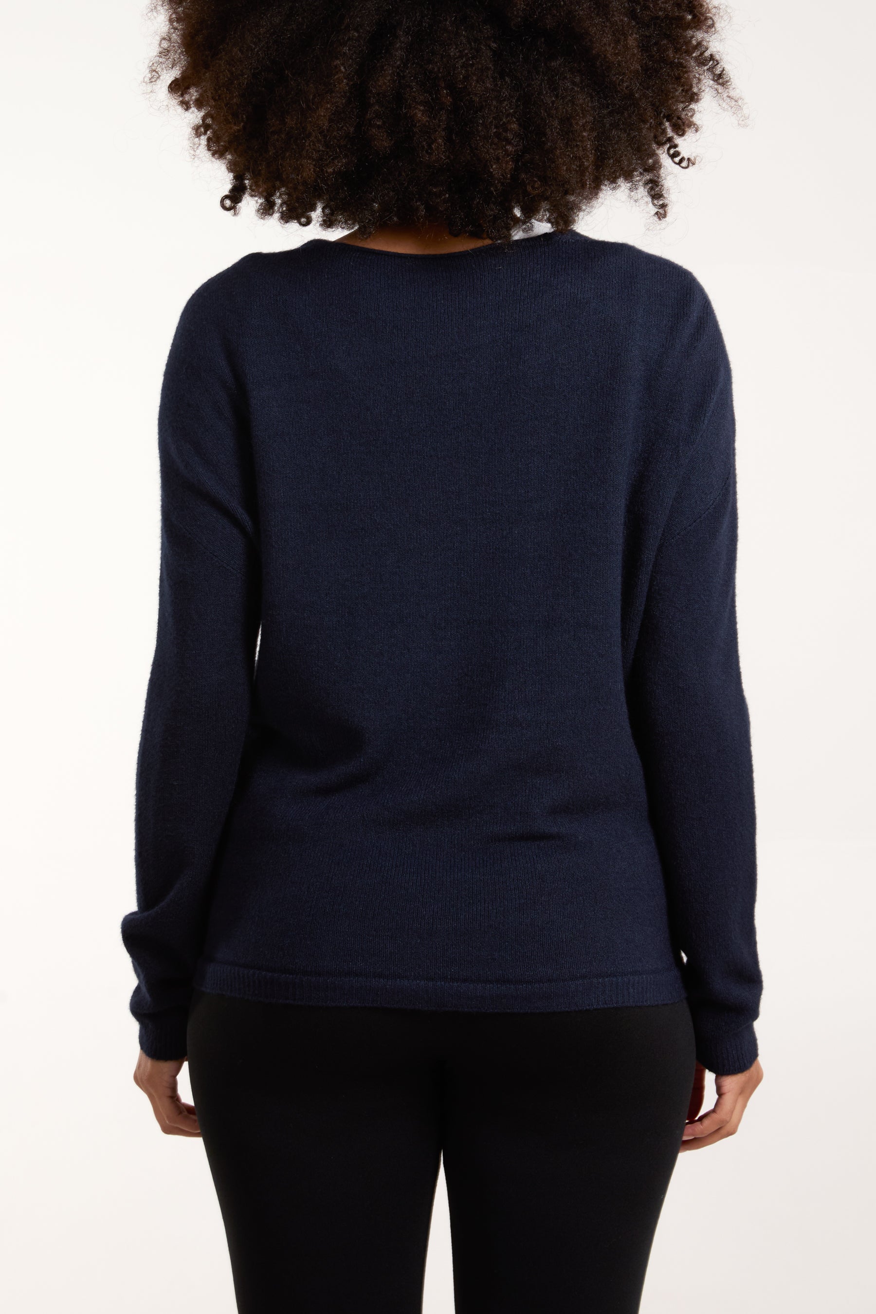 Button Front V-Neck Cardigan