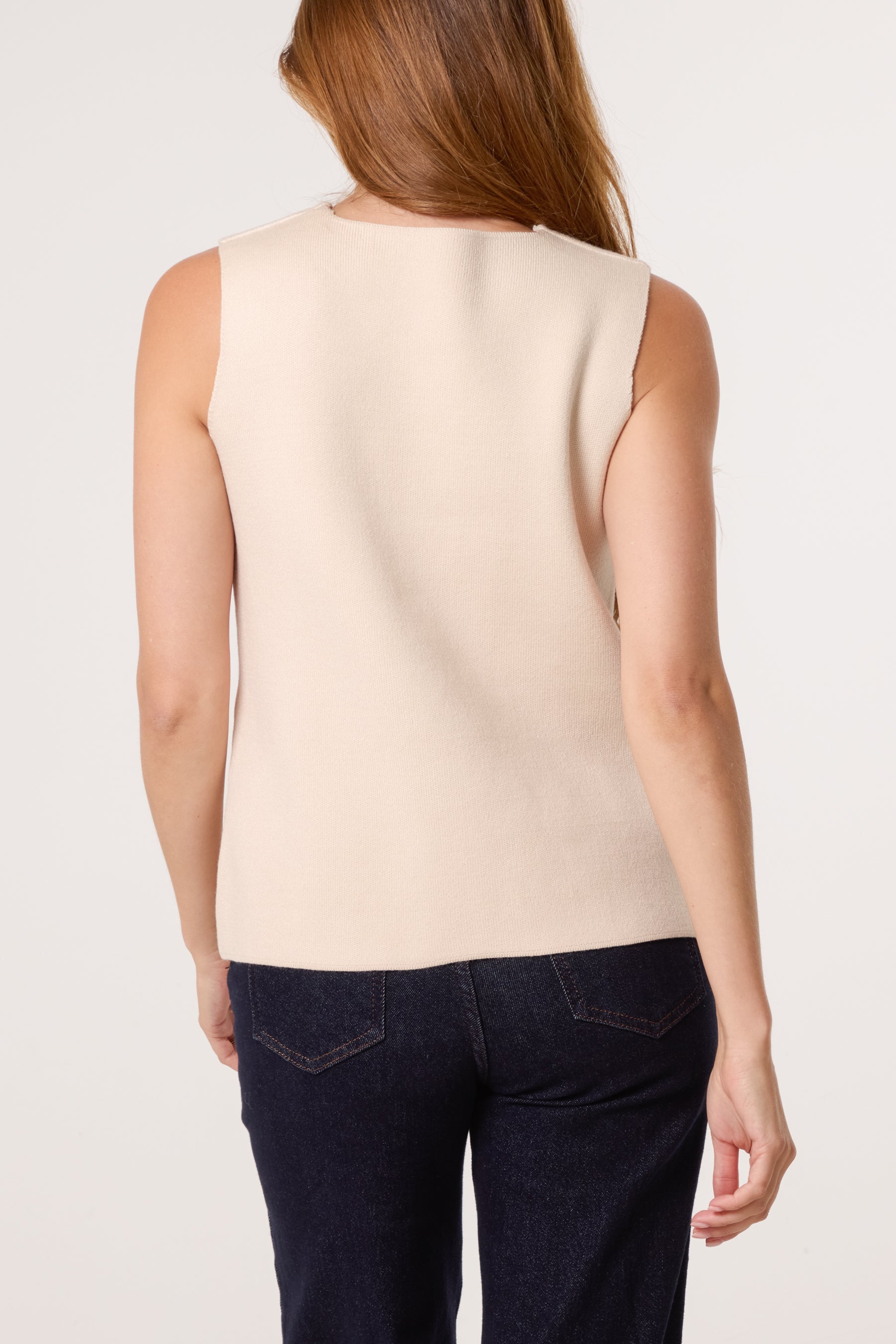 Gold Brooch V-Shape Vest