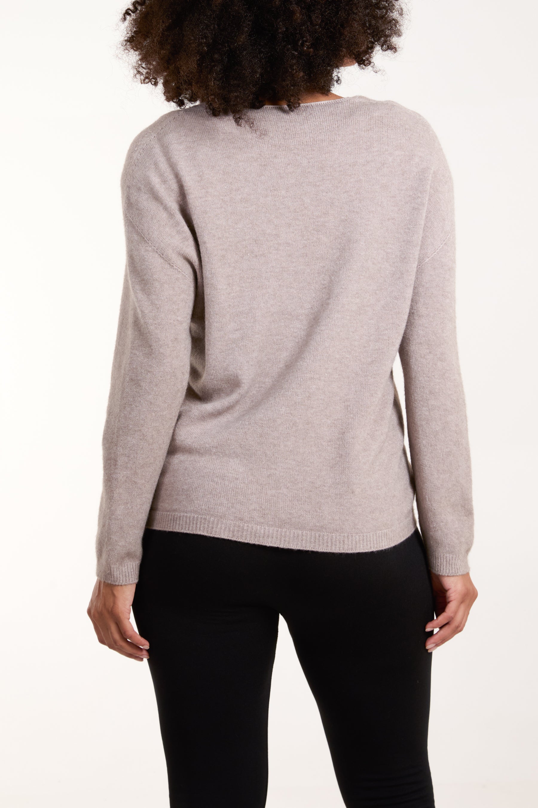 Button Front V-Neck Cardigan