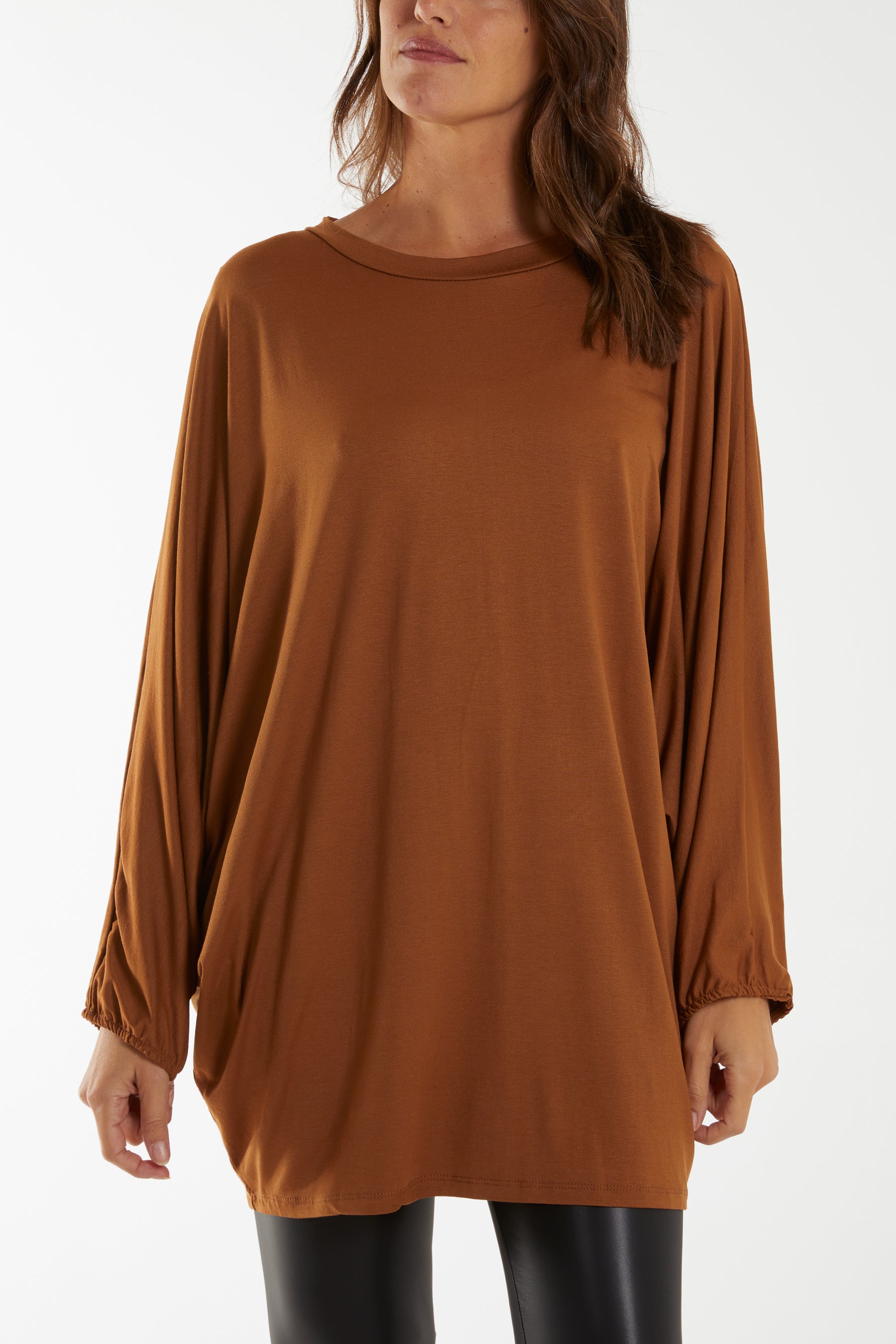 Batwing Long Sleeve Oversized Top
