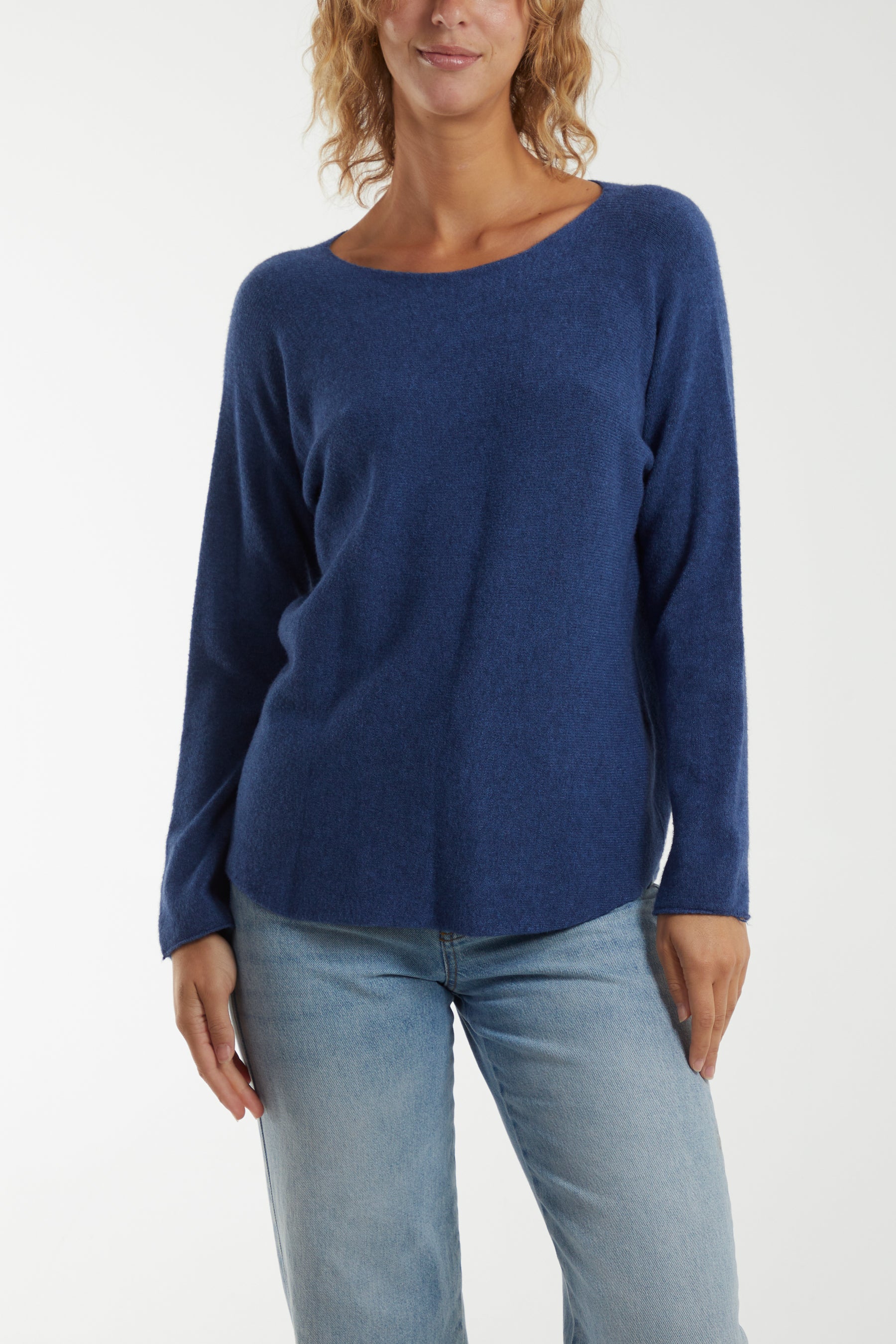 Round Neck Fine Knit Jumper