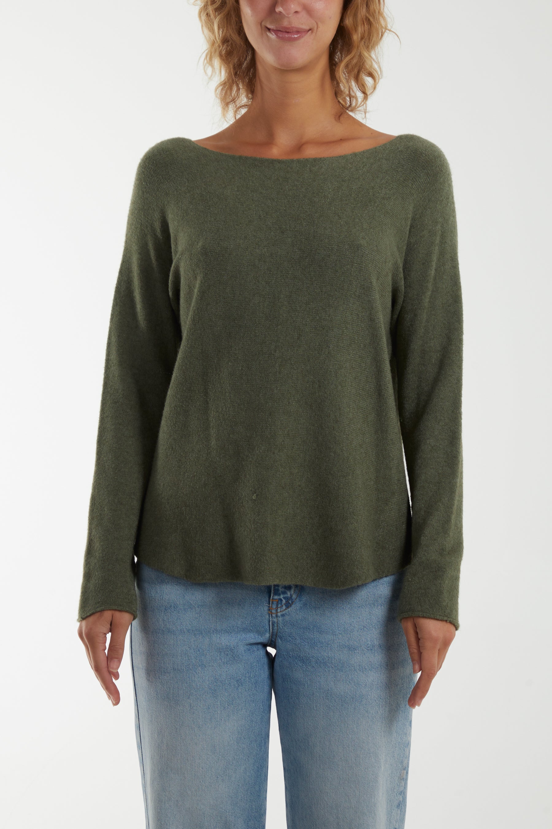 Round Neck Fine Knit Jumper