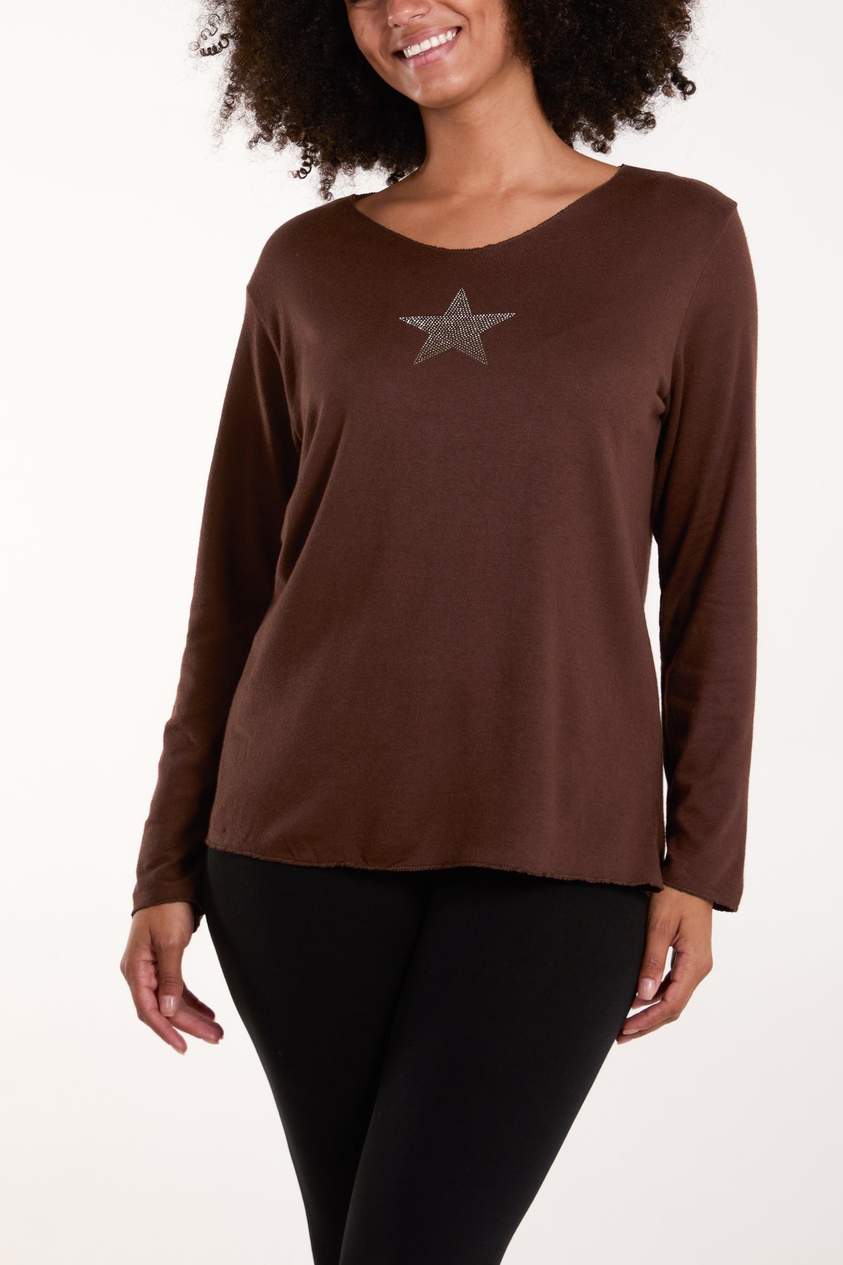 Diamante Star Long Sleeve Jumper