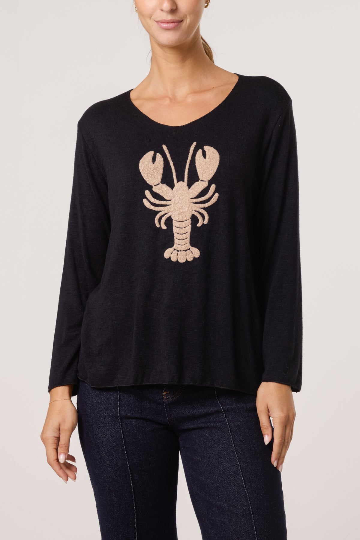 Lobster Fine Knit Jumper