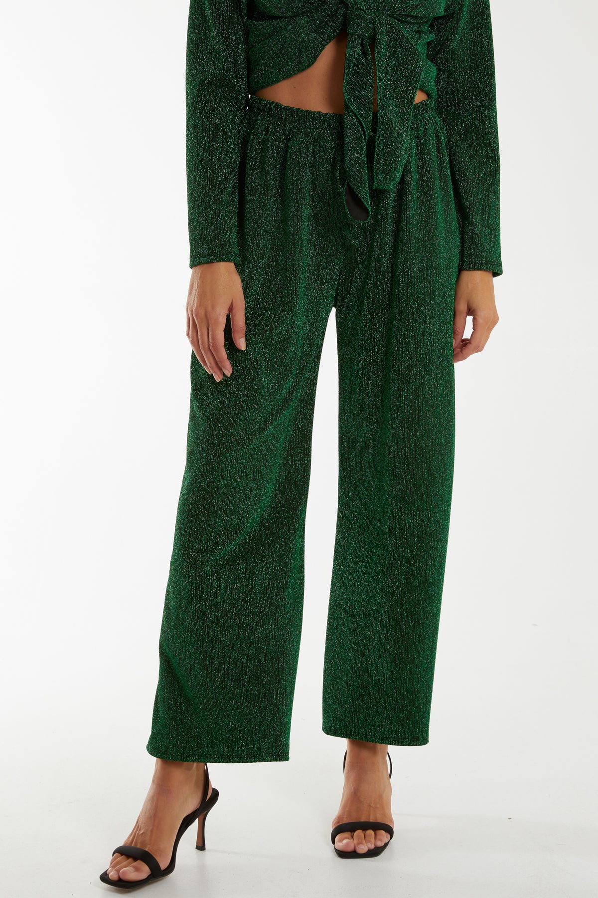 Shimmer Wide Leg Trousers