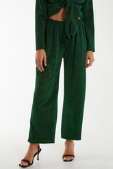 Shimmer Wide Leg Trousers