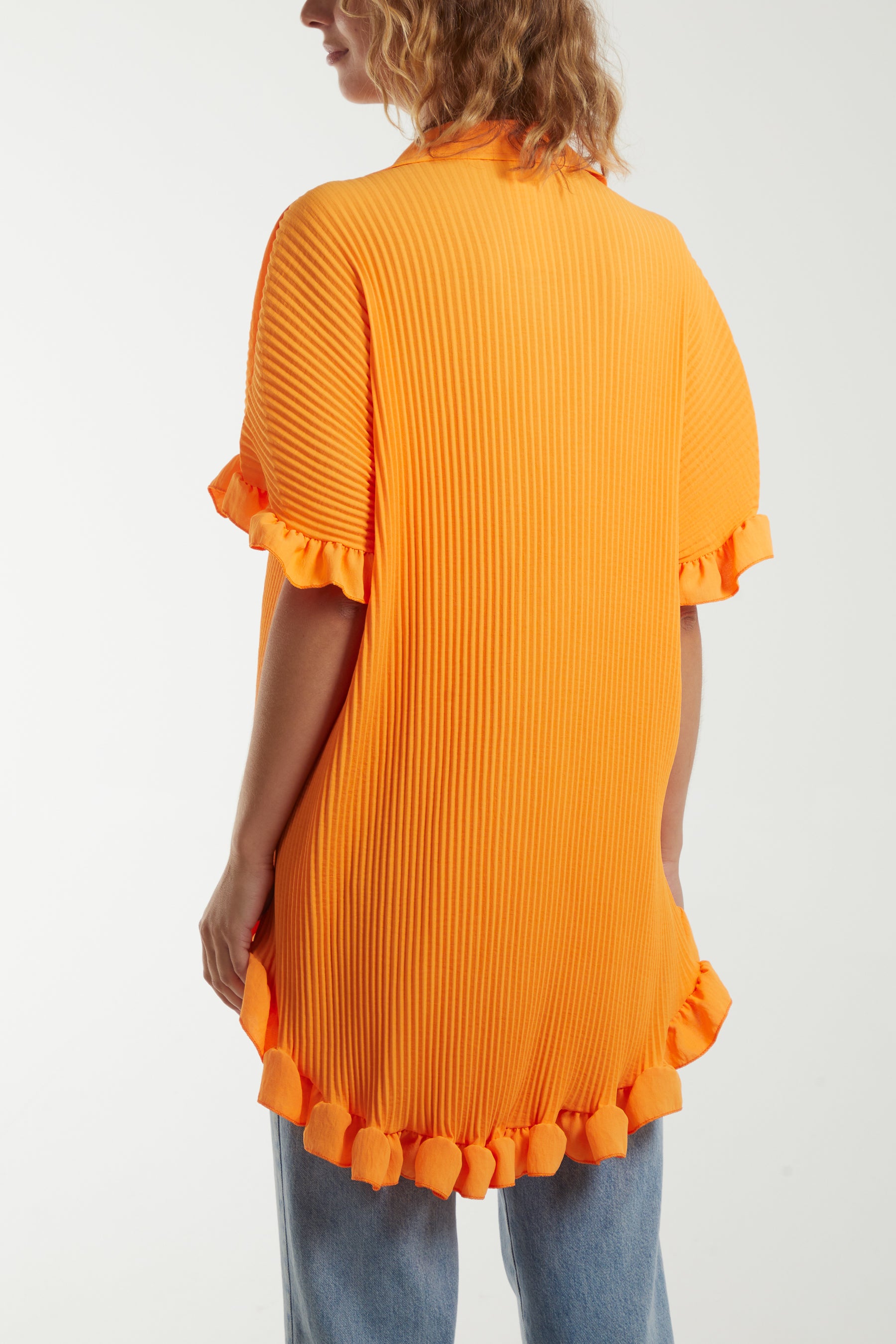 Plisse Shirt Dress