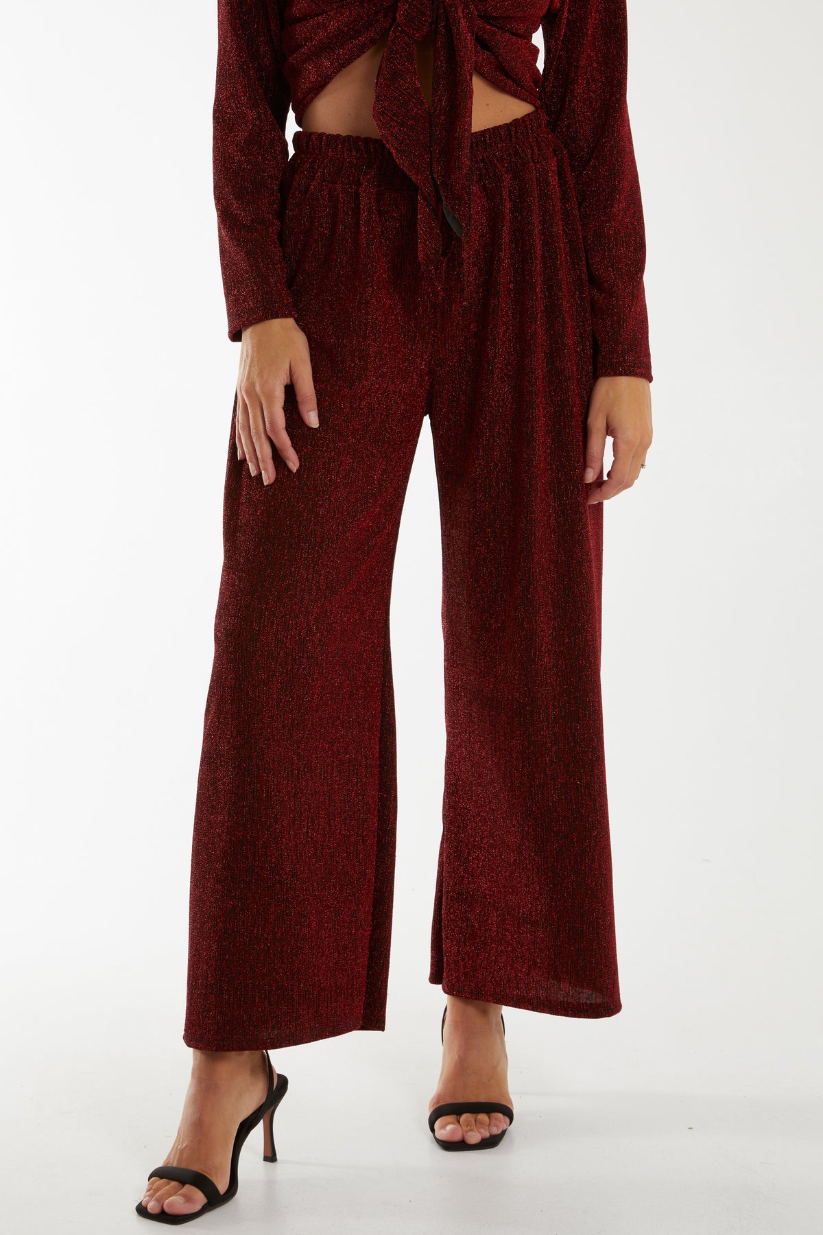 Shimmer Wide Leg Trousers