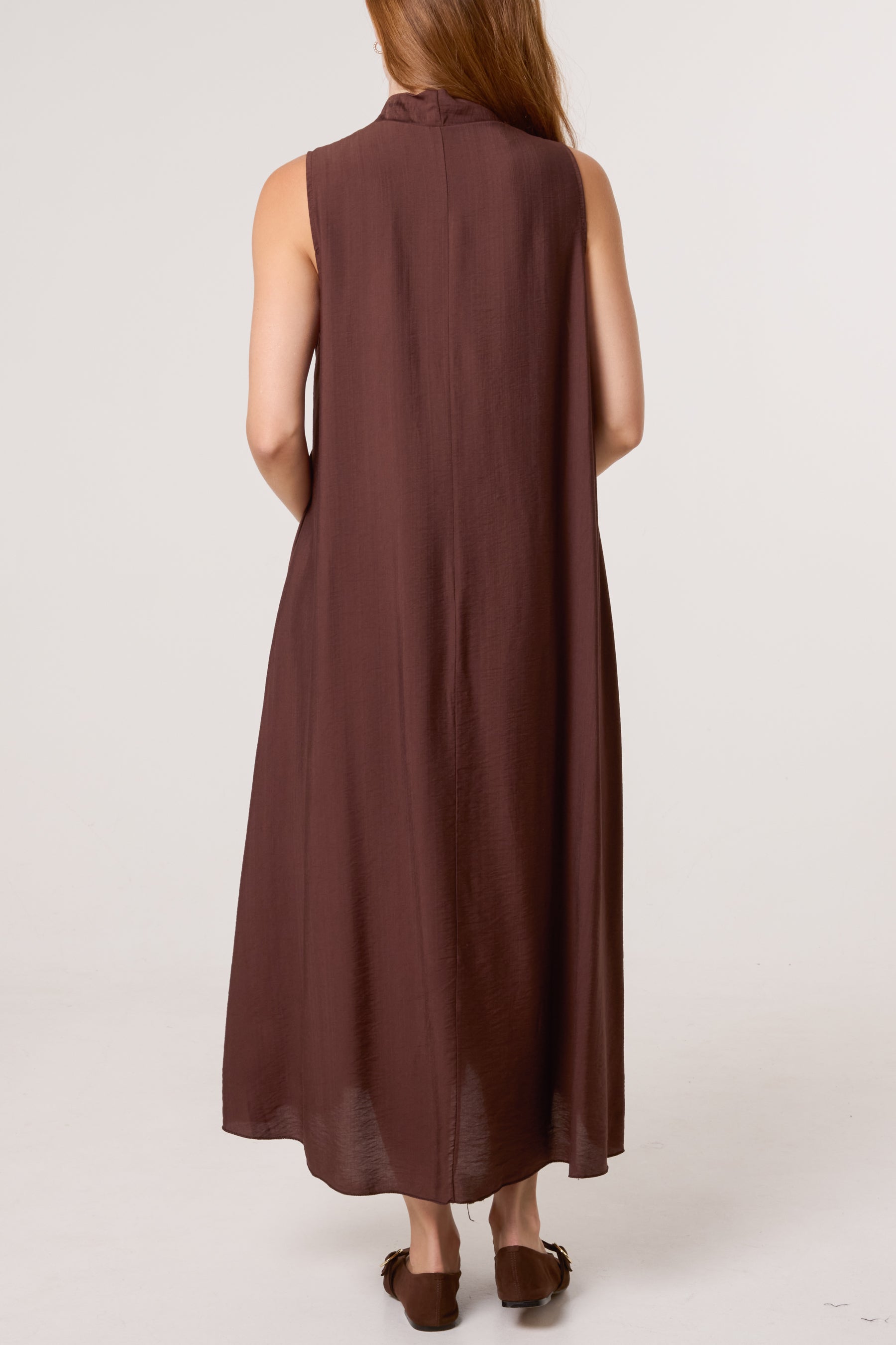 Sleeveless V-Neck Maxi Dress