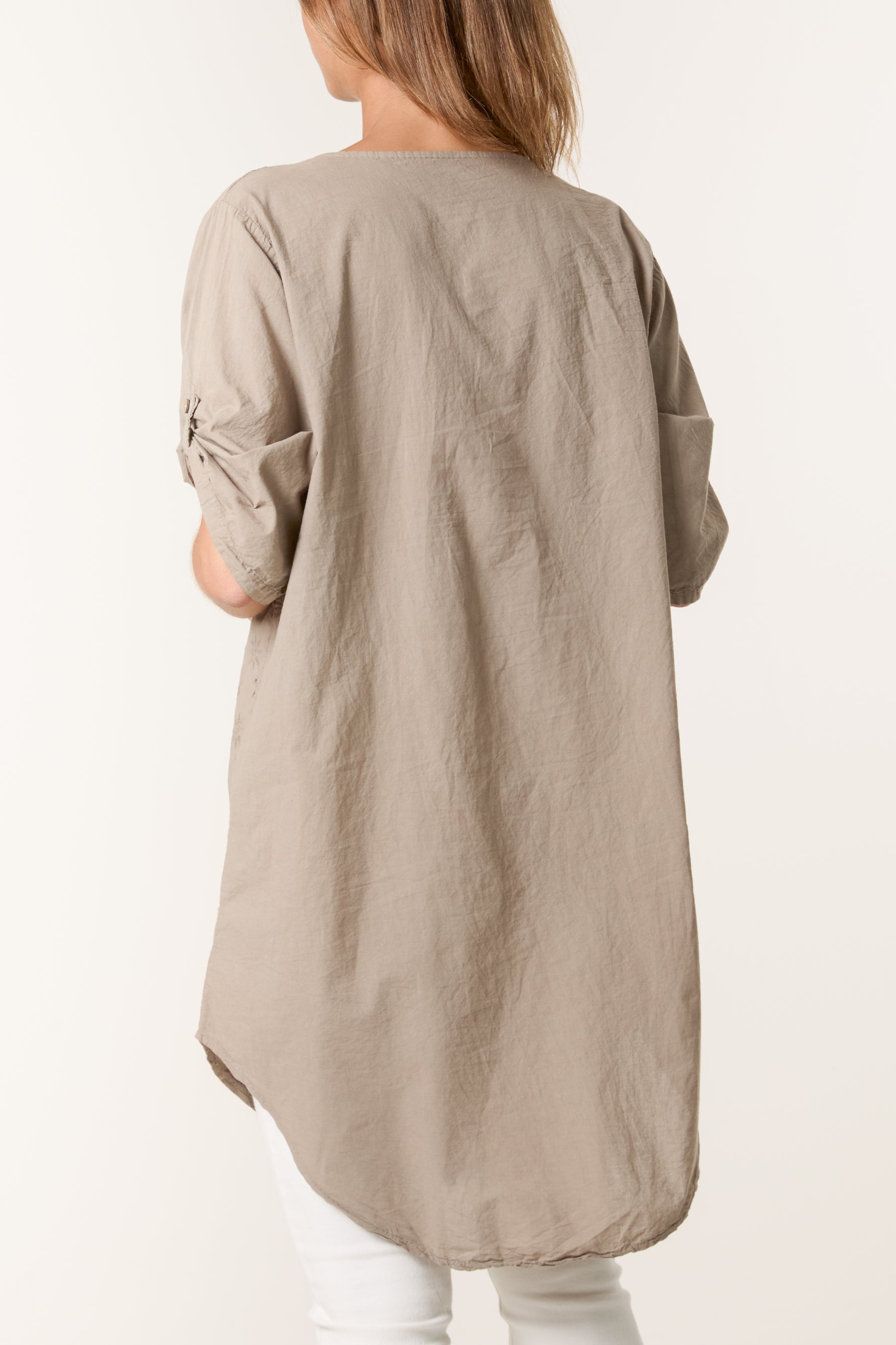 Broderie Anglaise Gold Button Blouse