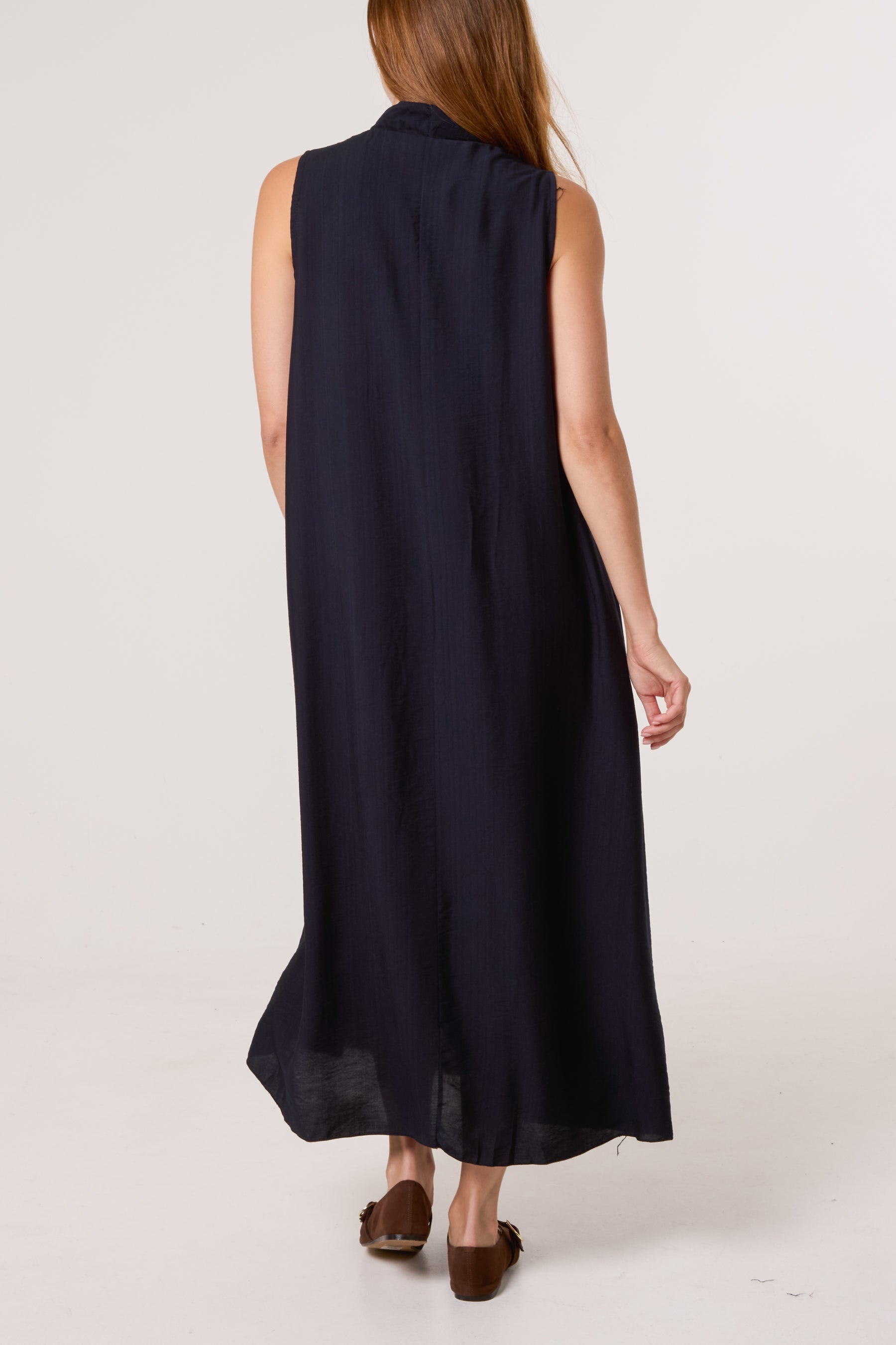 Sleeveless V-Neck Maxi Dress