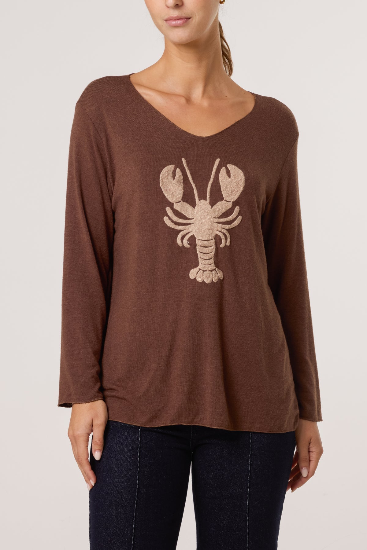 Lobster Fine Knit Jumper