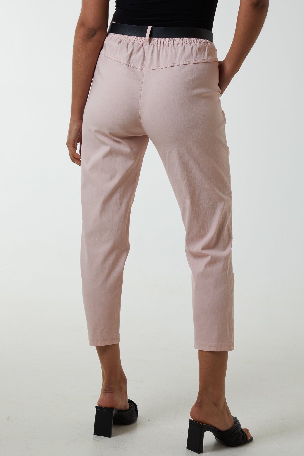 High Waisted Trousers with Belt