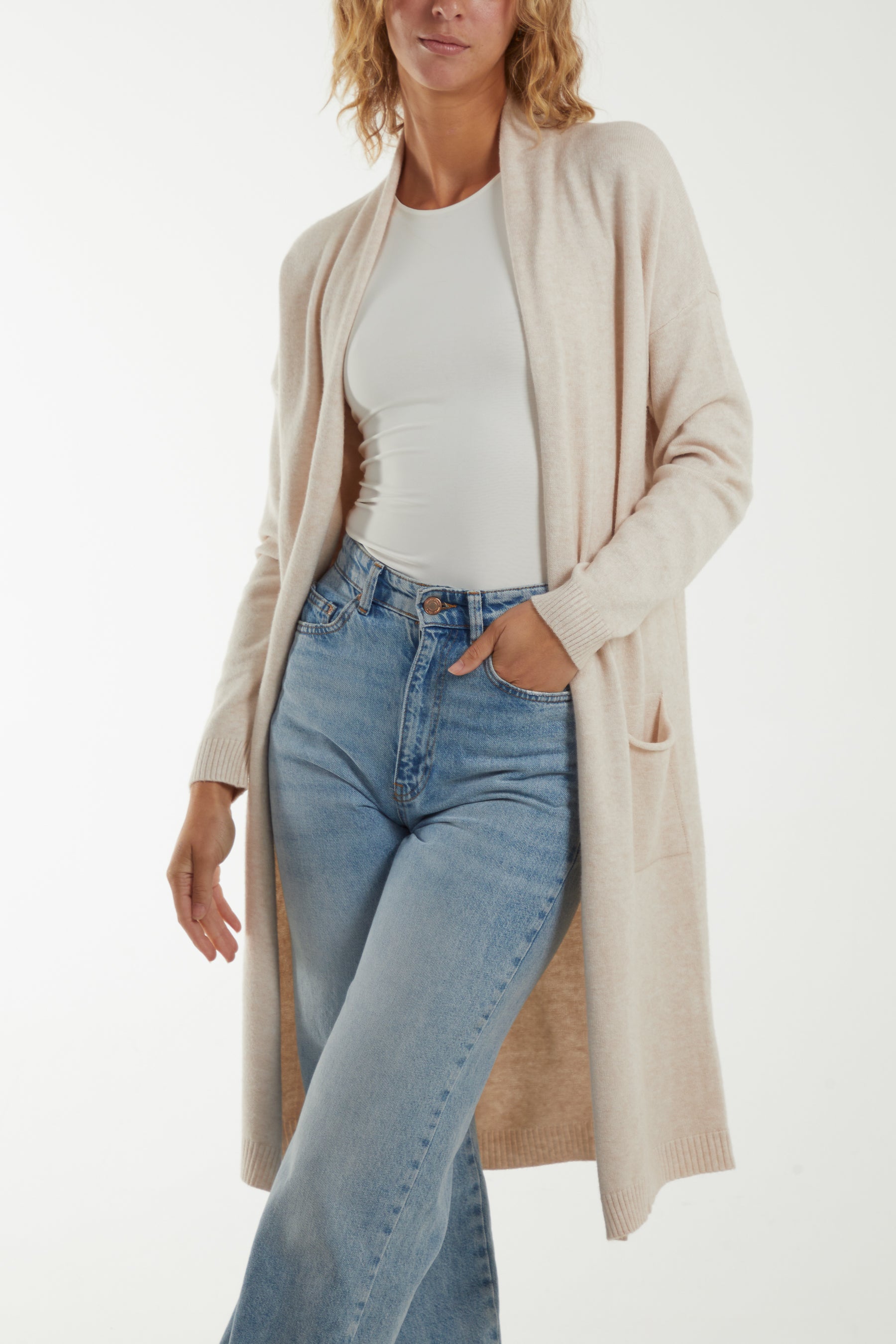 Starred Back Long Cardigan