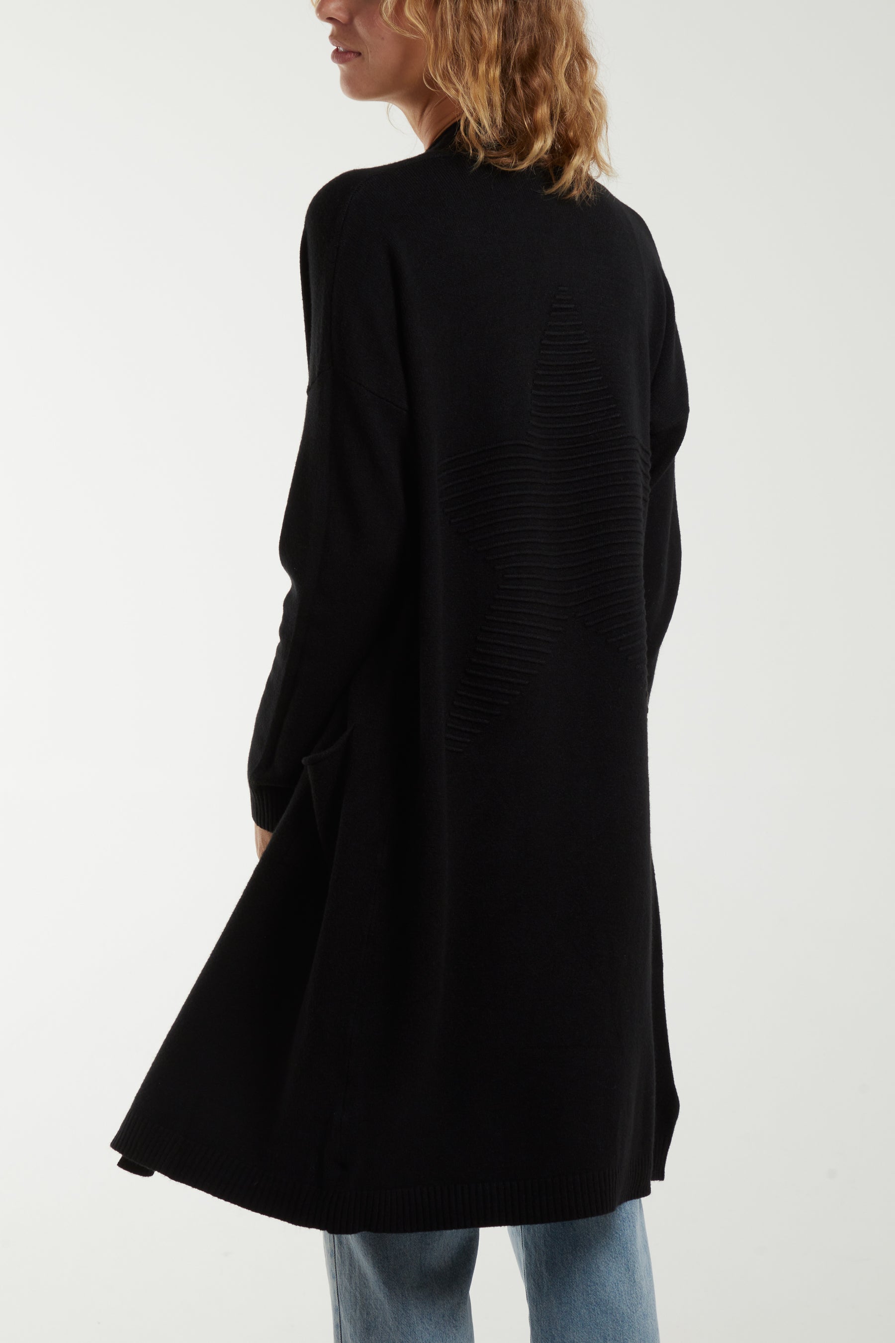 Starred Back Long Cardigan