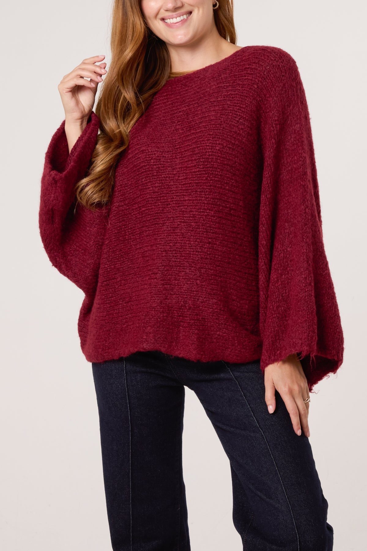 Front Bow Wool Blend Jumper
