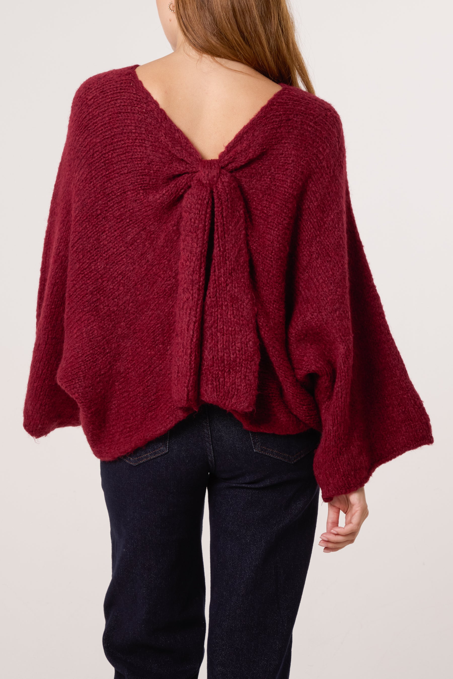 Bow Wool-Blend Jumper