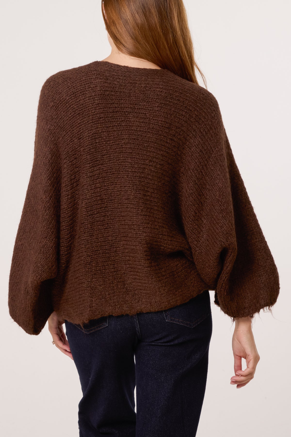 Front Bow Wool Blend Jumper
