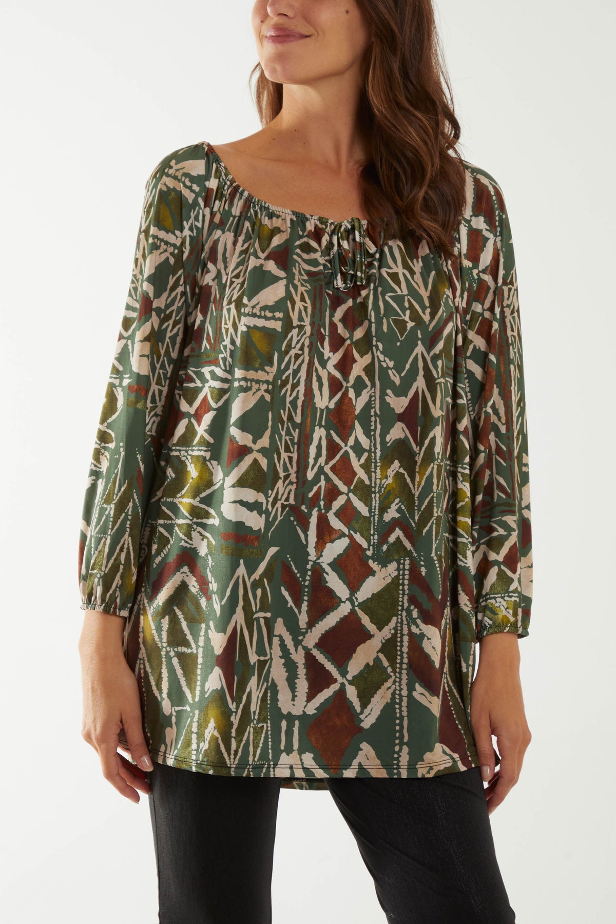 Tribal Bardot Dress